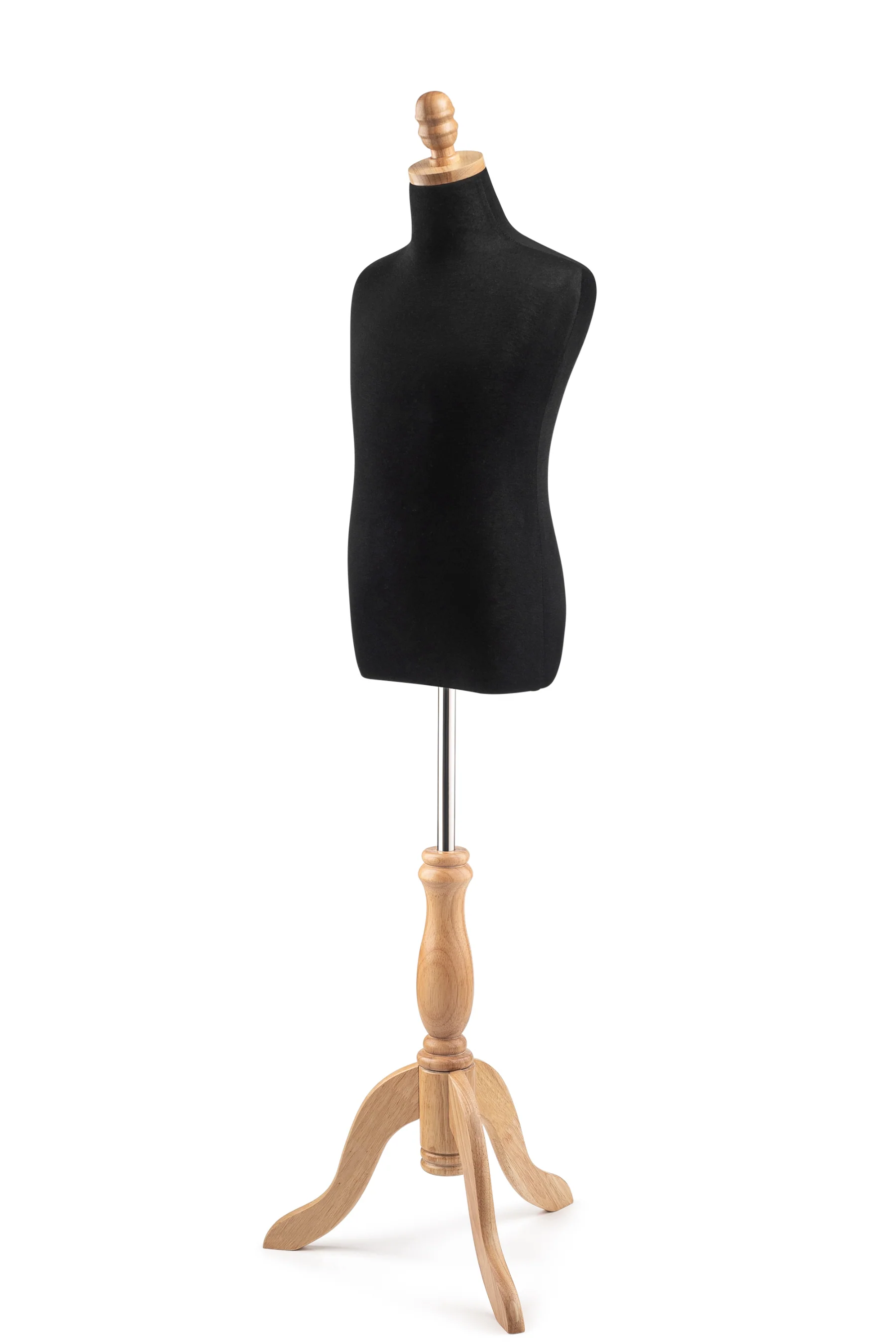 Child Display Dress Form on Wood Tripod Base - Image 3