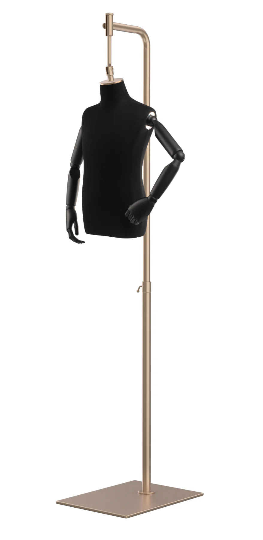 Child Display Dress Form on Metal Hanging Base (Head & Arms Version) - Image 17