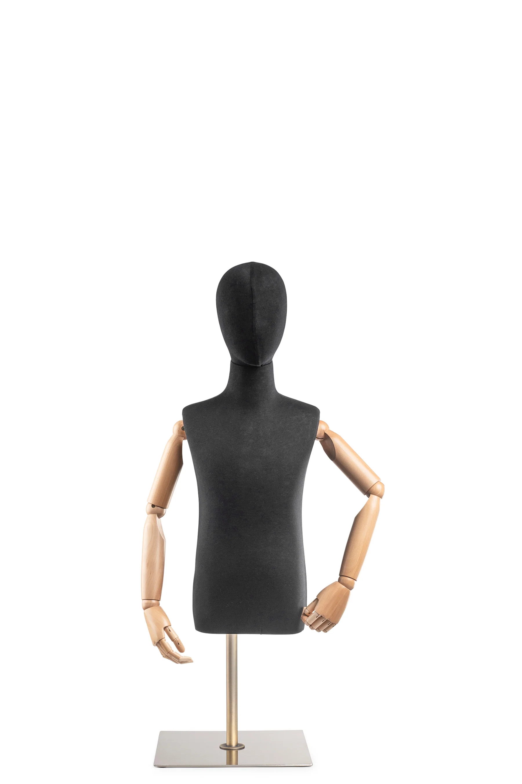 Child Display Dress Form on Metal Tabletop Base (Head & Arms Version) - Image 8