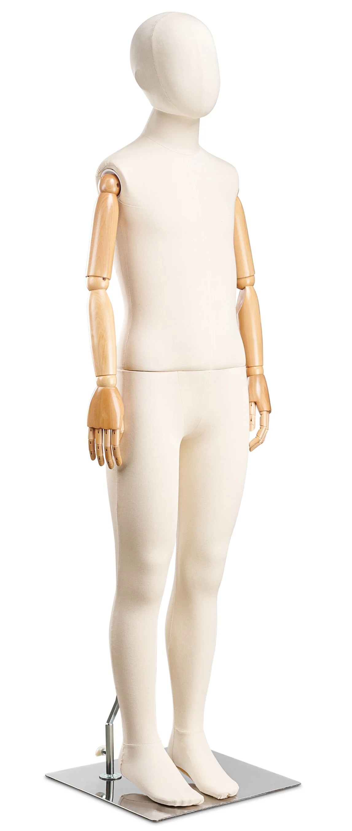 Child Fabric Wrapped Mannequin in Standing or Sitting Pose w/ Articulating Arms (WP Series) - Image 10