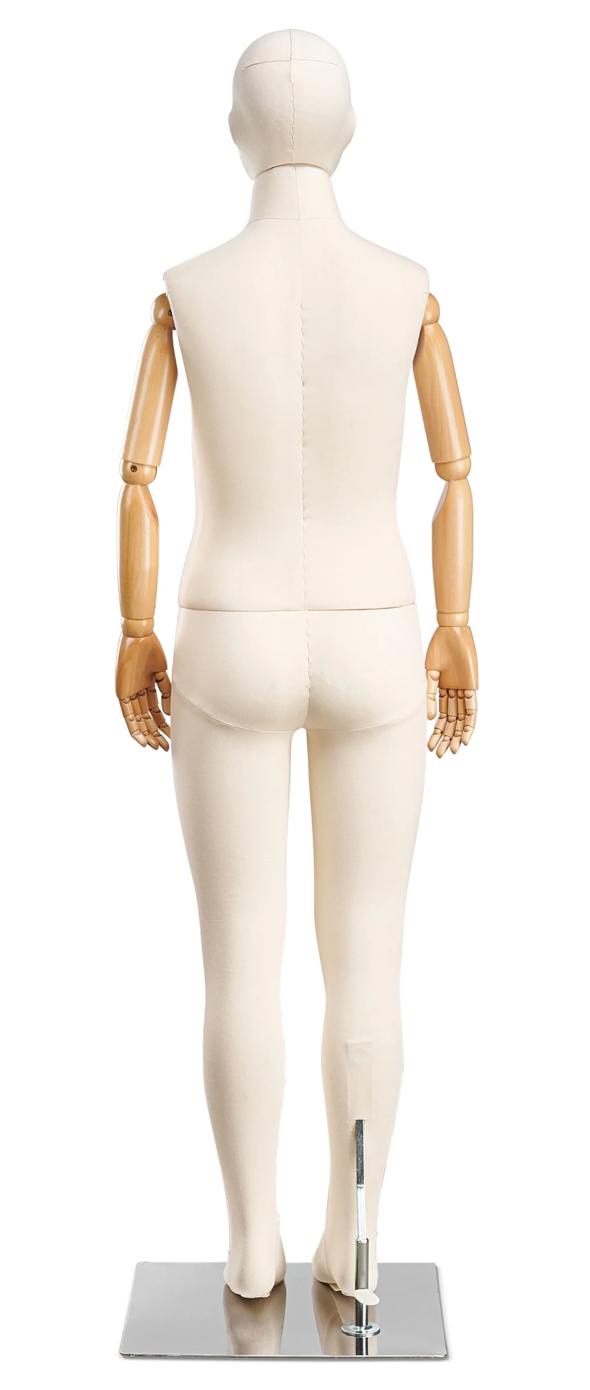Child Fabric Wrapped Mannequin in Standing or Sitting Pose w/ Articulating Arms (WP Series) - Image 7