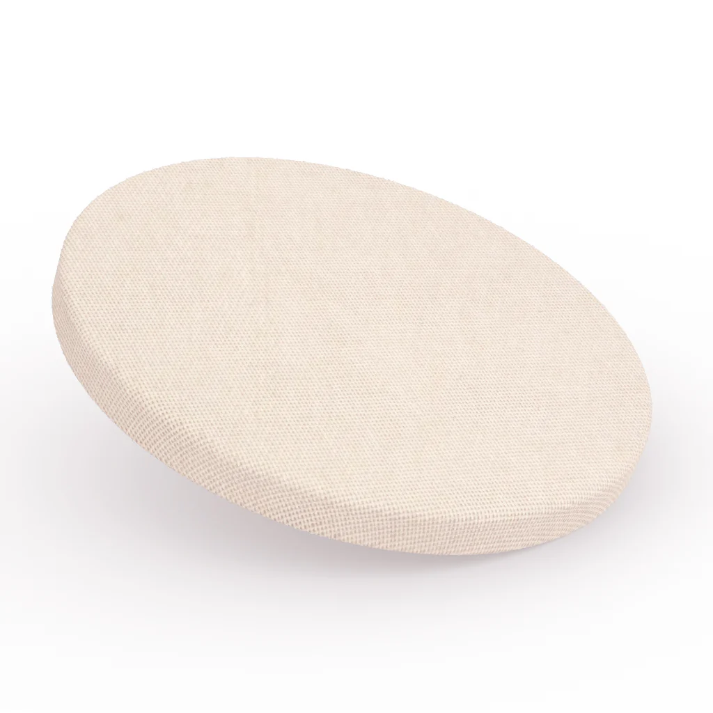 Fabric Wrapped Flat Finial