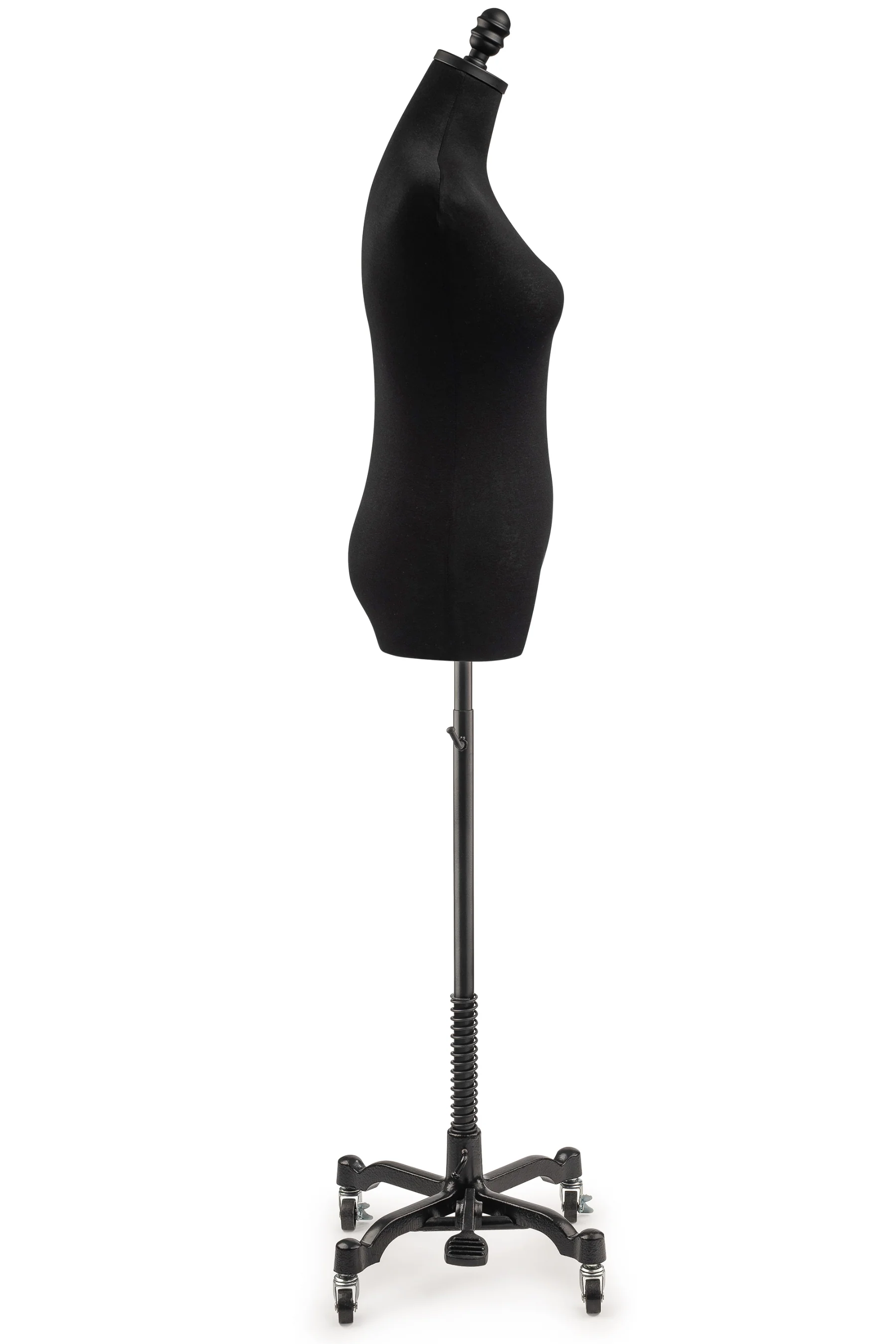 Female Display Dress Form on Metal Rolling Base - Image 4