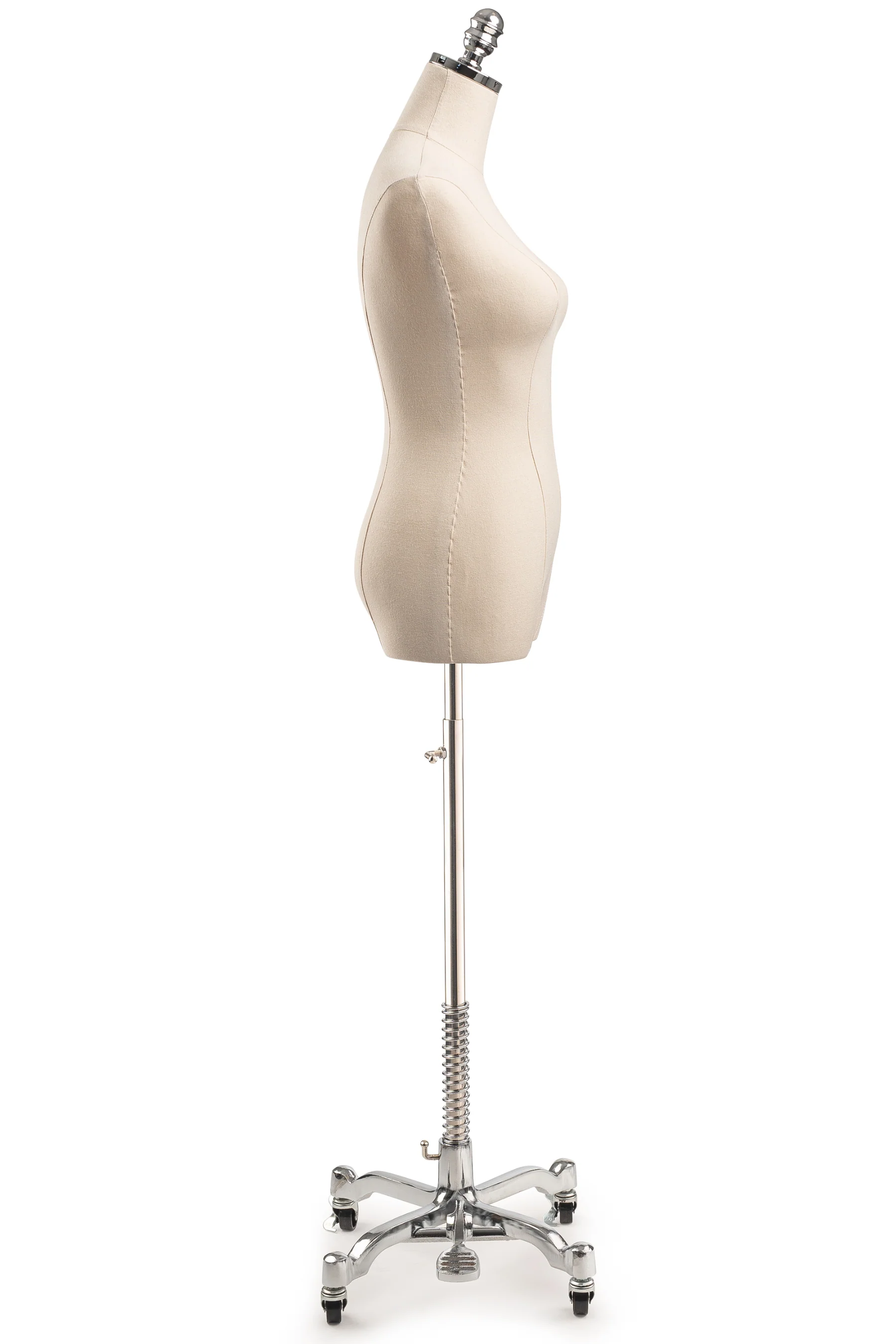 Female Display Dress Form on Metal Rolling Base - Image 20
