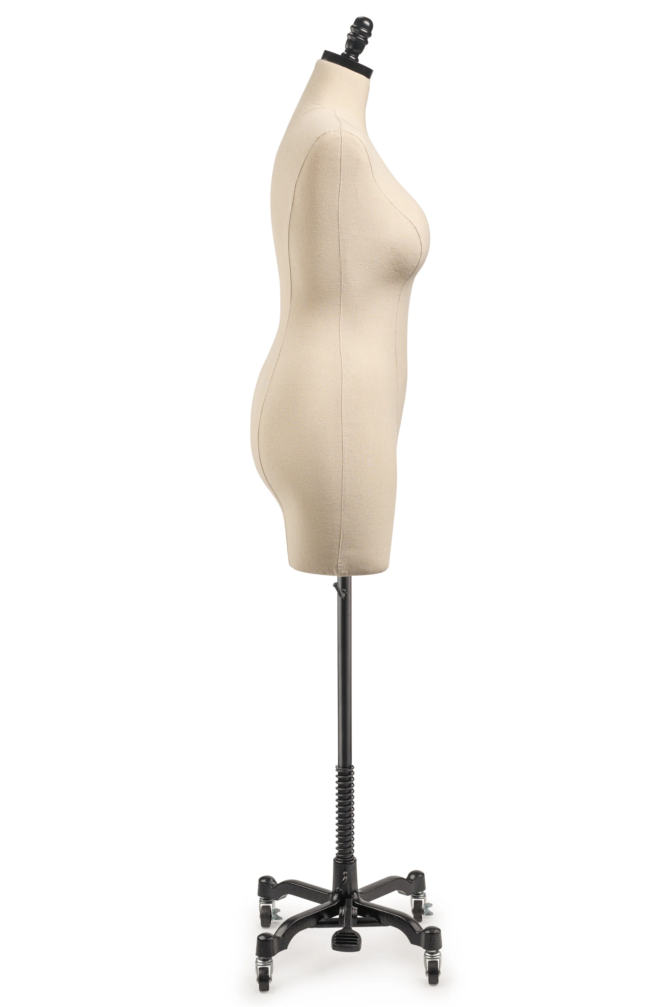 Female Display Dress Form on Metal Rolling Base - Image 38