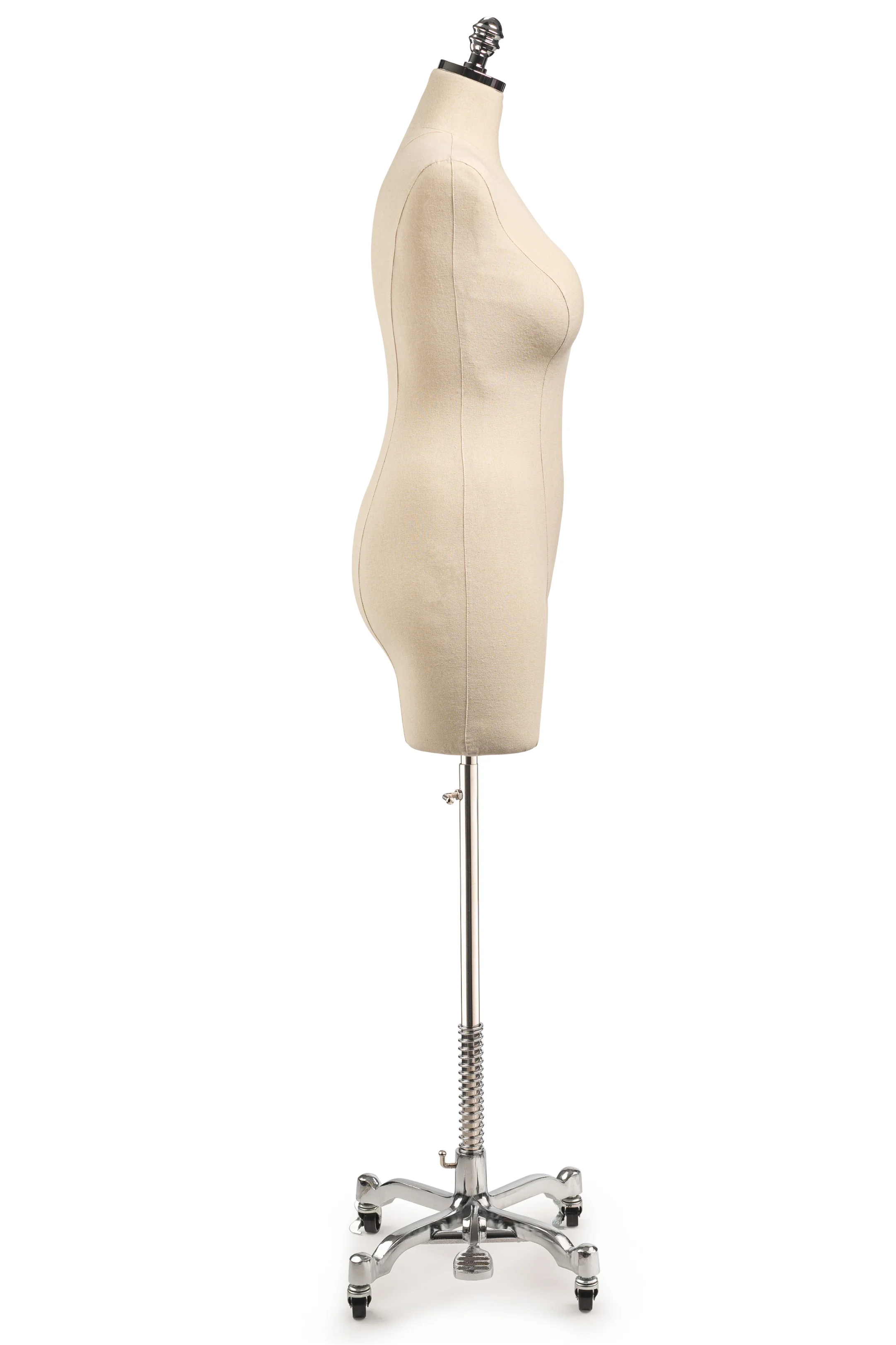 Female Display Dress Form on Metal Rolling Base - Image 47
