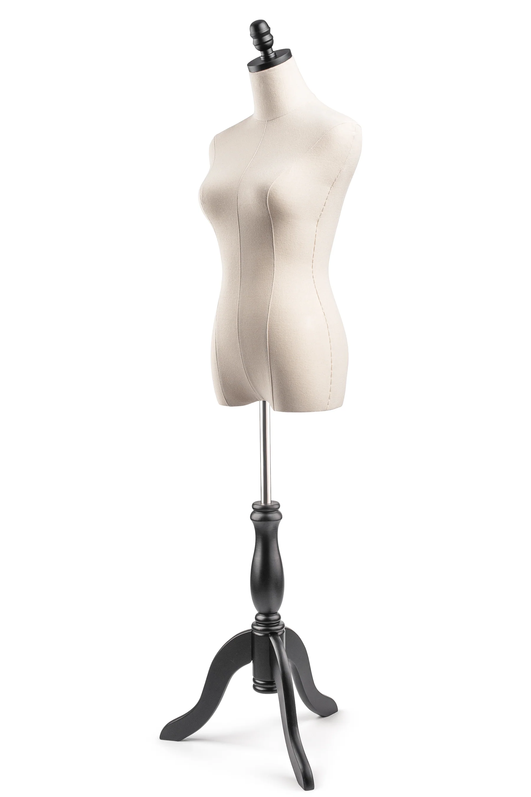 Female Display Dress Form on Wood Tripod Base - Image 14