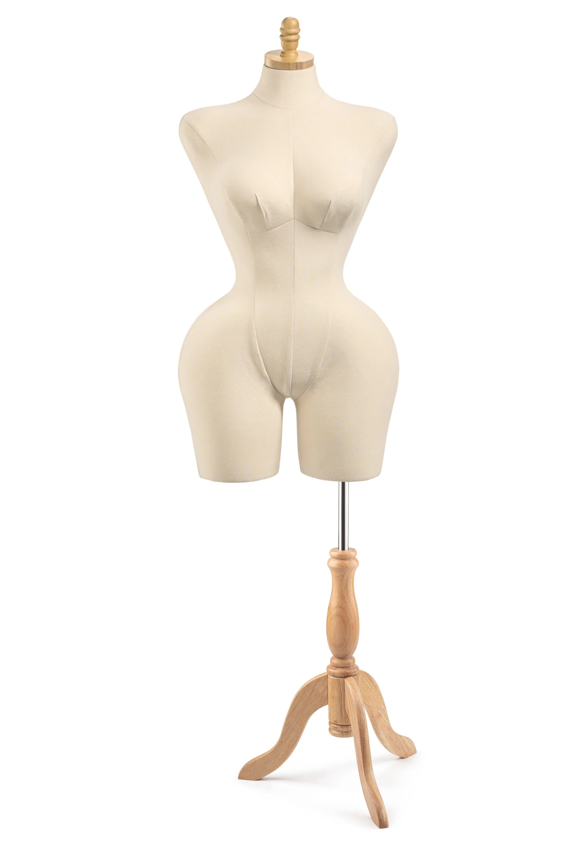 Female Display Dress Form on Wood Tripod Base - Image 20