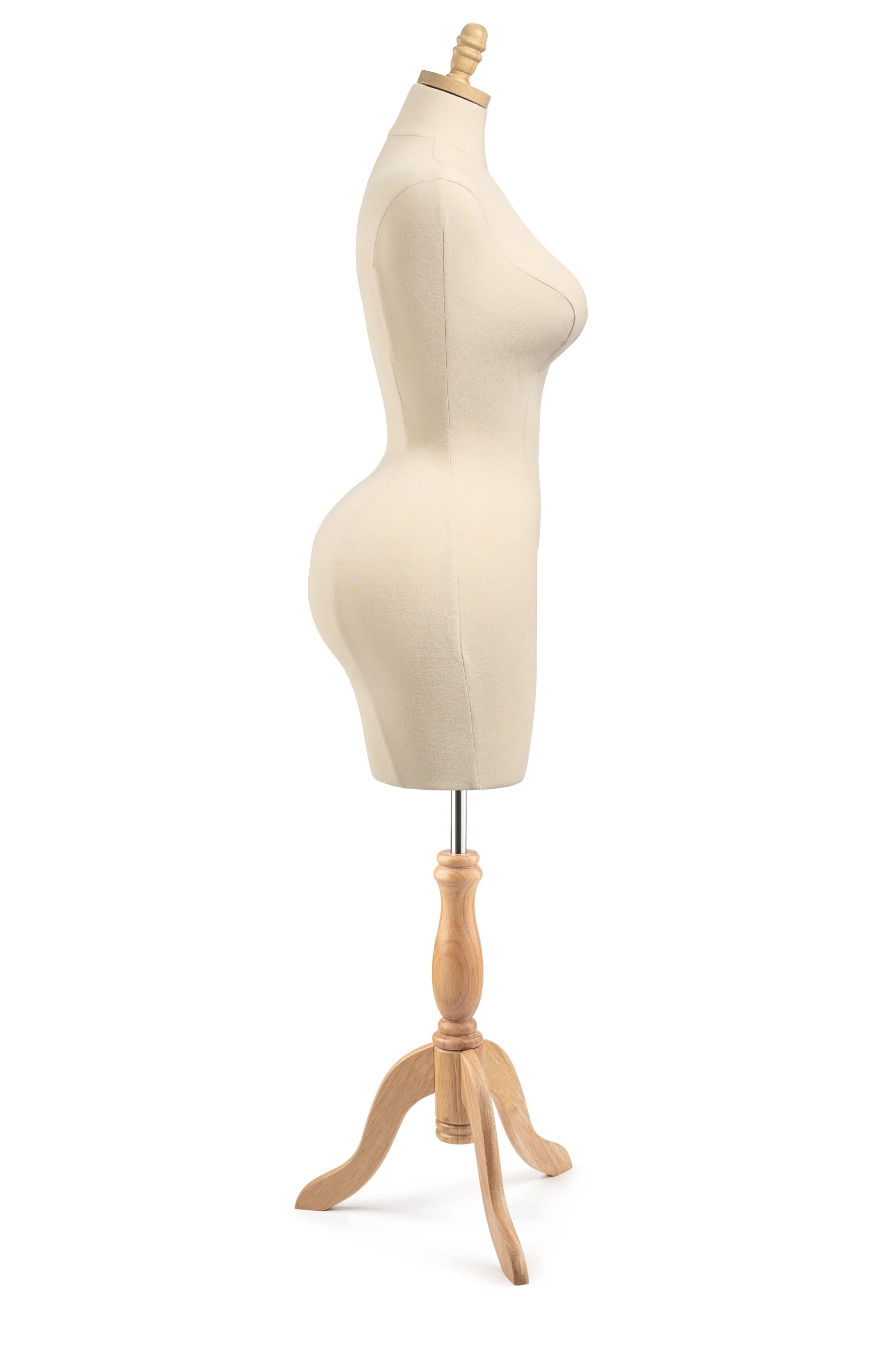 Female Display Dress Form on Wood Tripod Base - Image 22