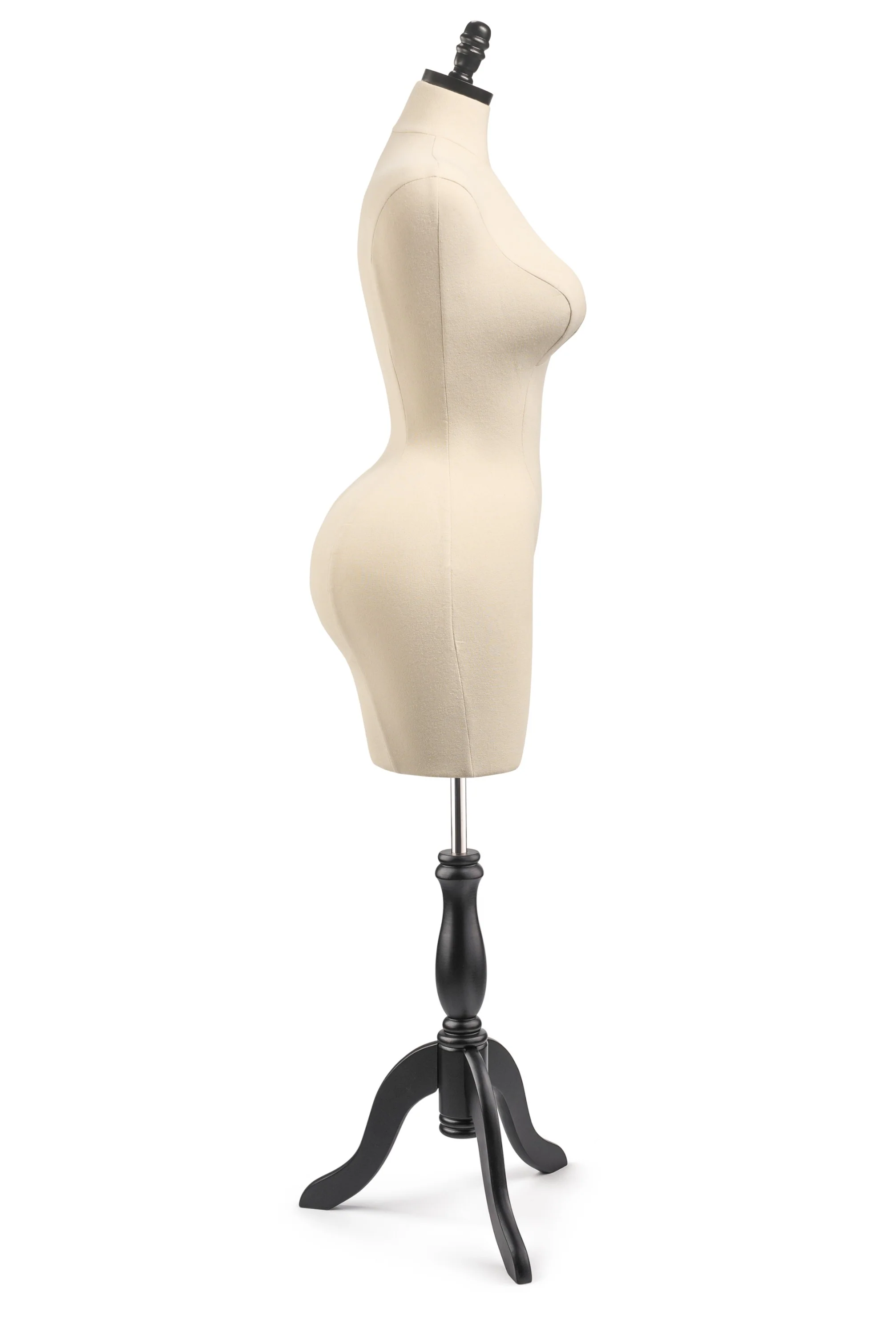 Female Display Dress Form on Wood Tripod Base - Image 30