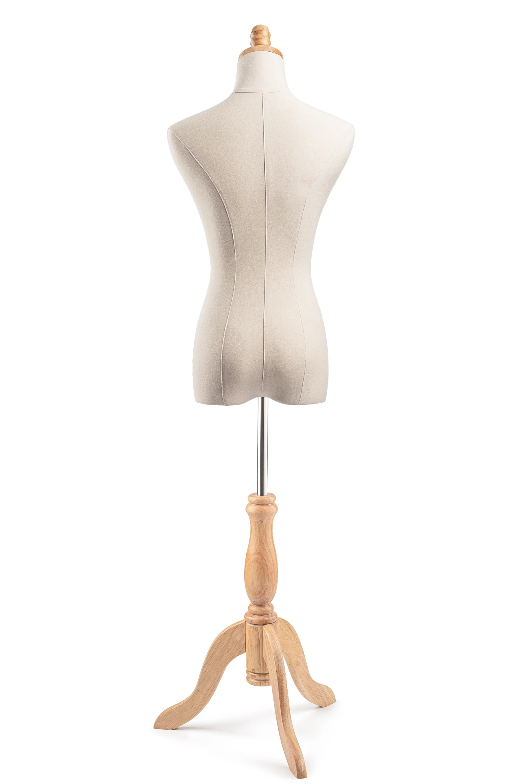 Female Display Dress Form on Wood Tripod Base - Image 5