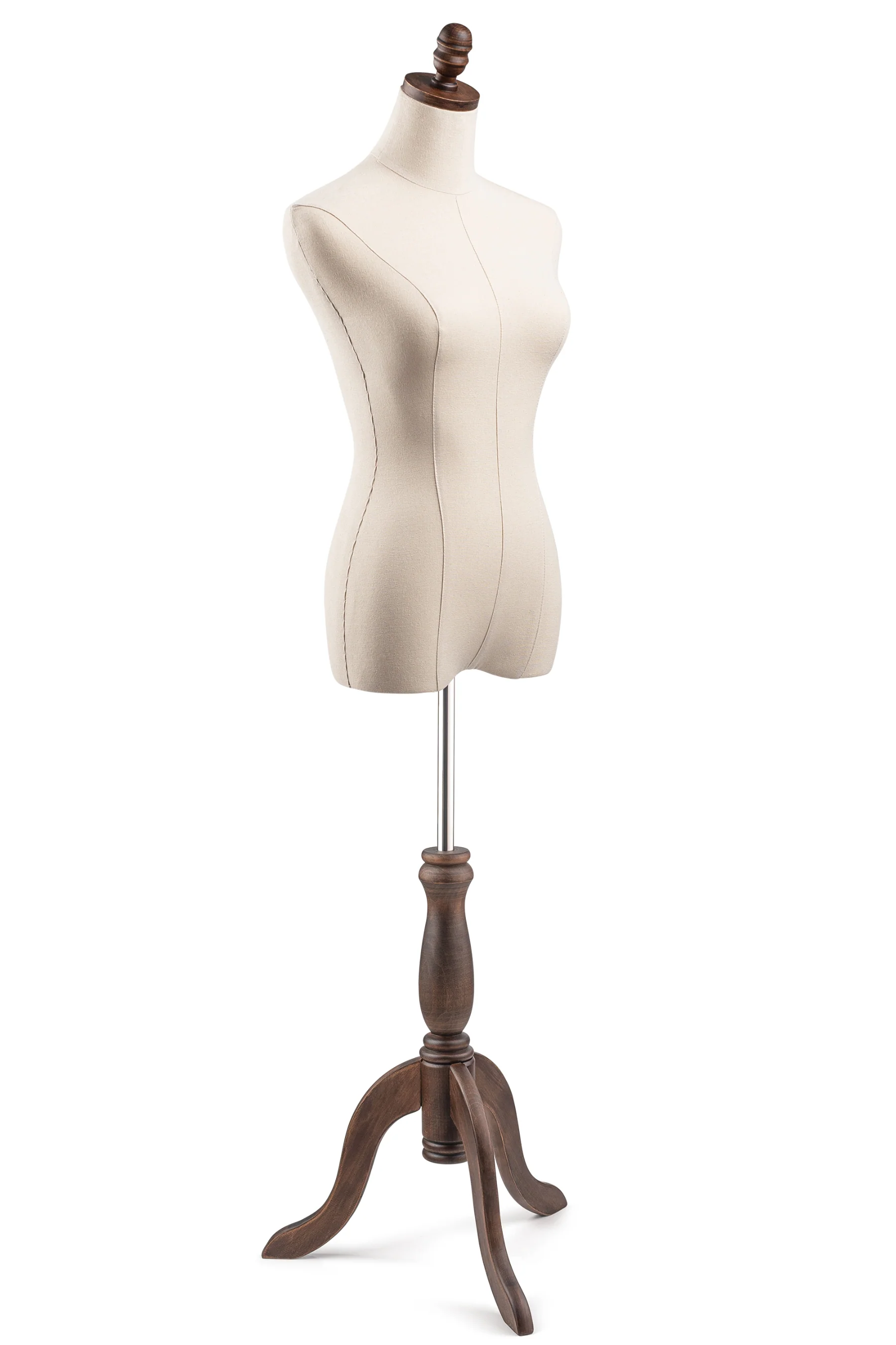 Female Display Dress Form on Wood Tripod Base - Image 6