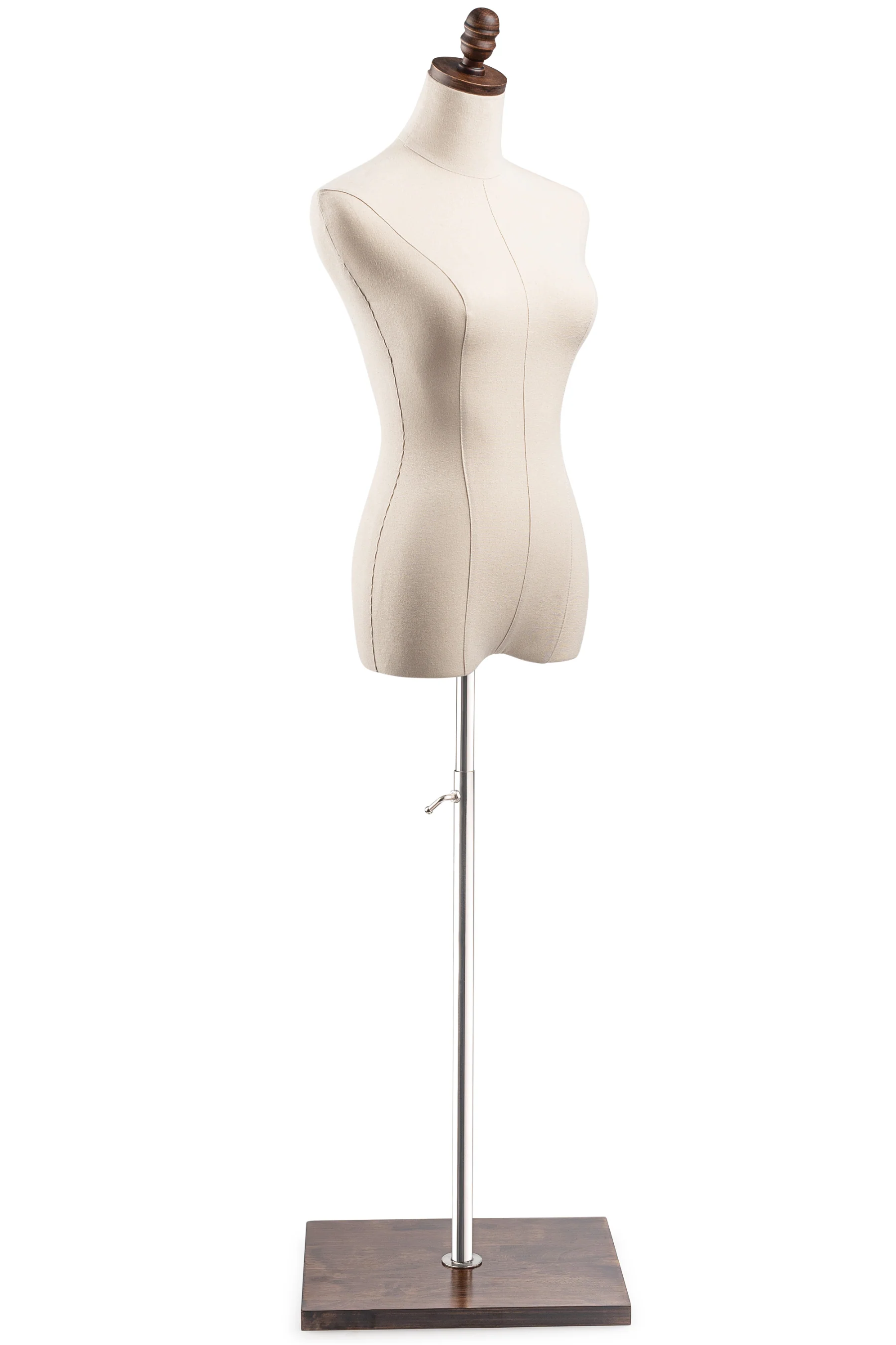 Female Display Dress Form on Wood Flat Base - Image 17