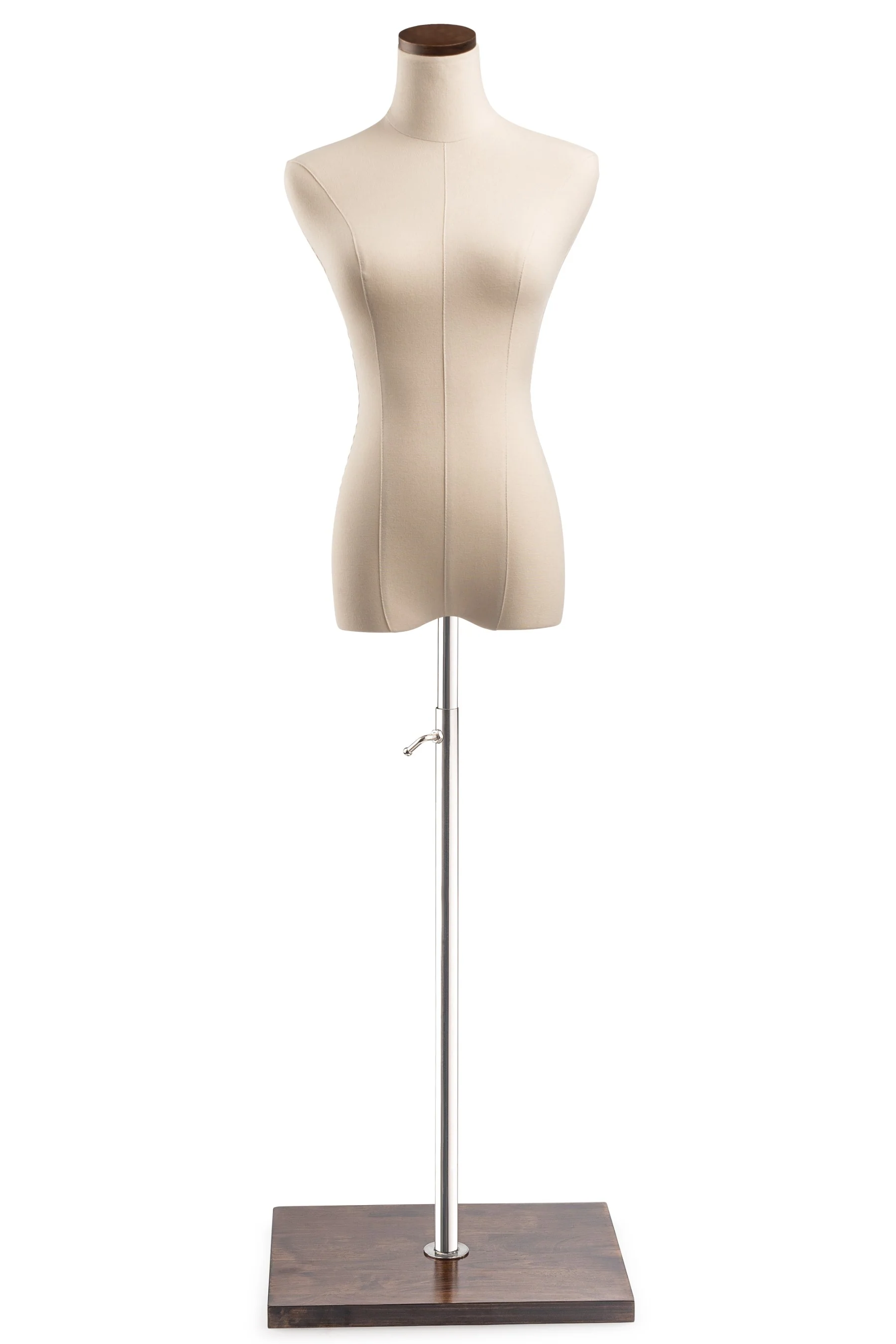 Female Display Dress Form on Wood Flat Base - Image 21
