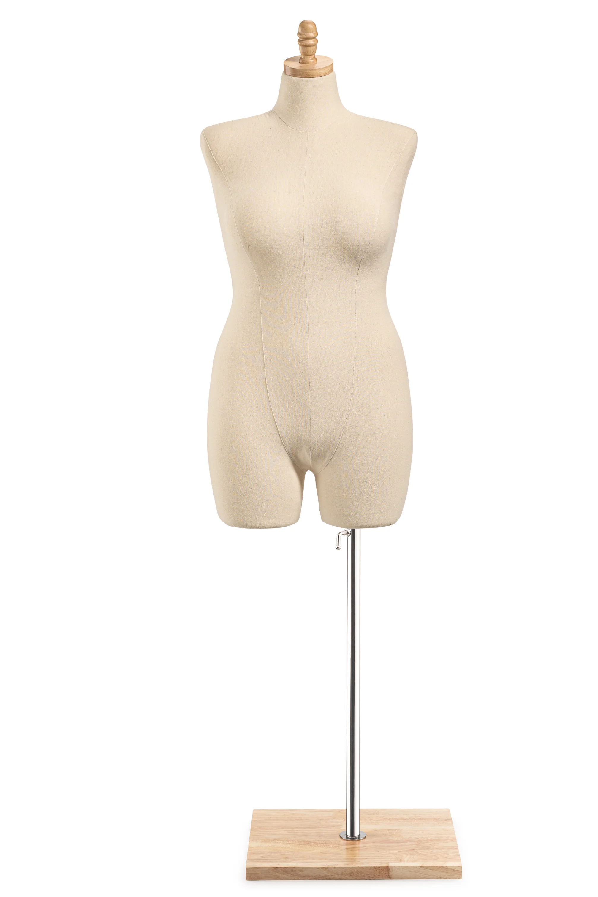 Female Display Dress Form on Wood Flat Base - Image 44