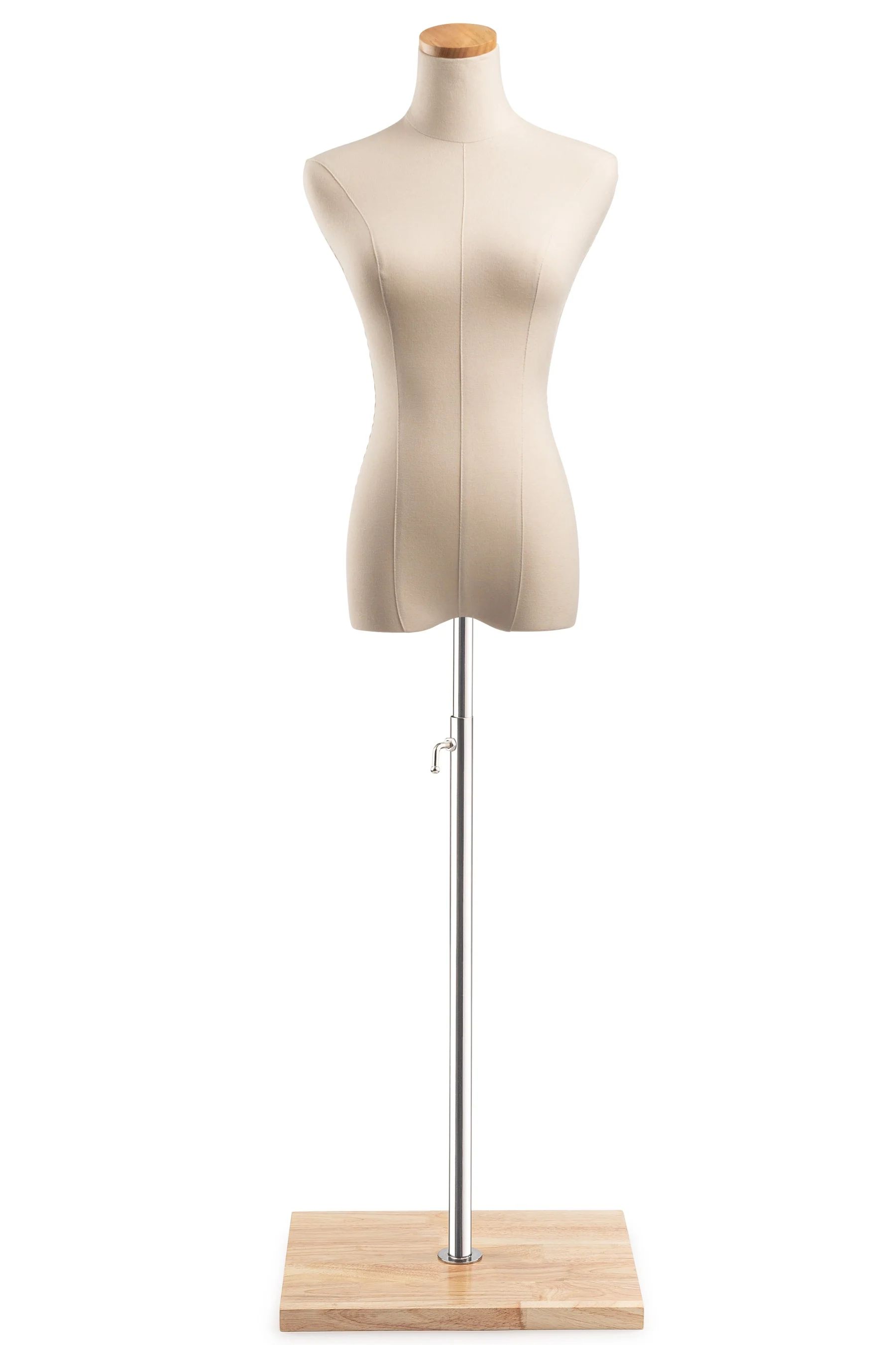 Female Display Dress Form on Wood Flat Base - Image 6