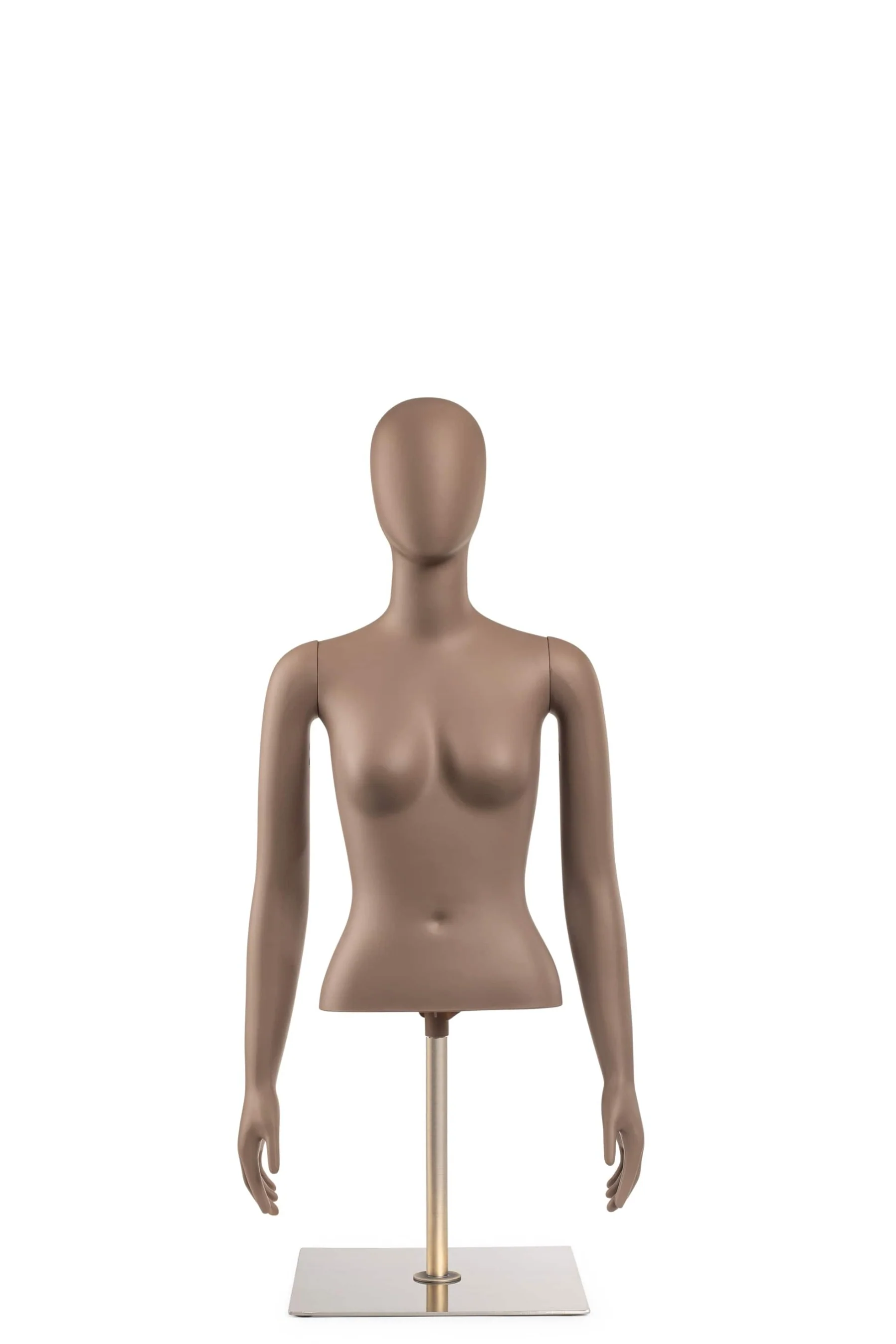 Female Egghead Torso Mannequin with Removable Arms - Image 100
