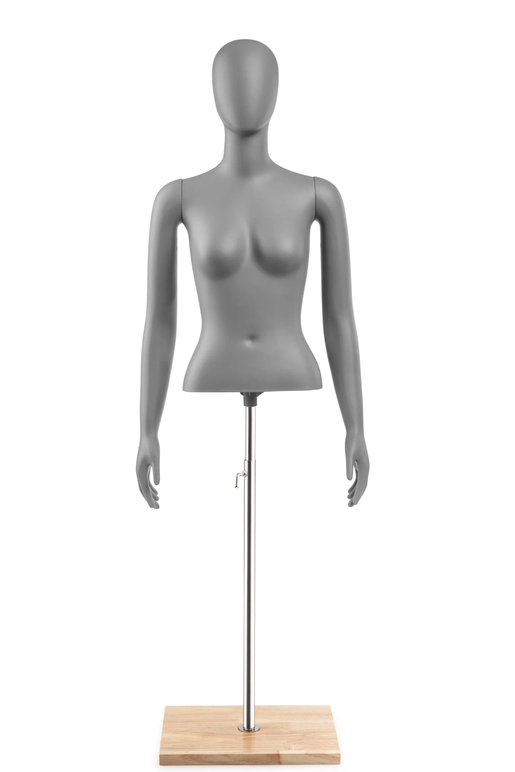 Female Egghead Torso Mannequin with Removable Arms - Image 182