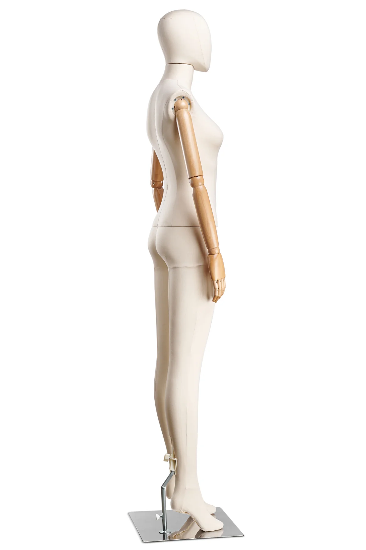 Female Fabric Wrapped Mannequin in Standing or Sitting Pose w/ Articulating Arms (WP Series) - Image 17