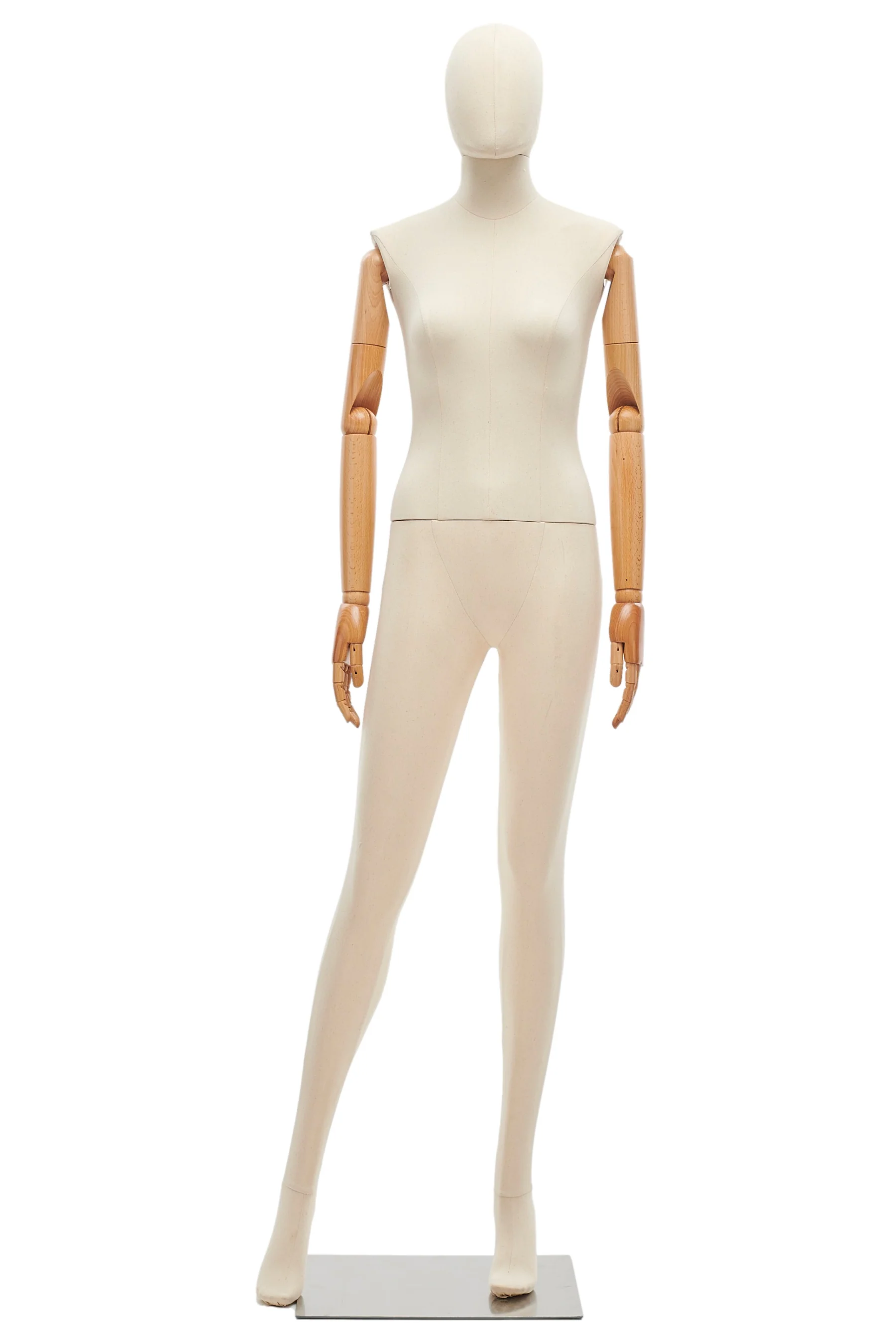 Female Fabric Wrapped Mannequin in Standing or Sitting Pose w/ Articulating Arms (WP Series) - Image 20