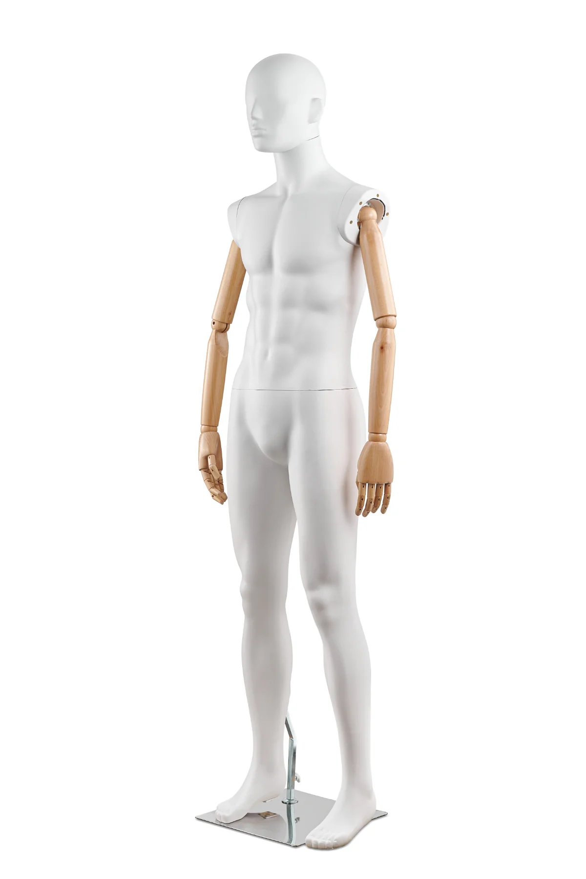 Male Abstract Mannequin in Straight Leg Pose w/ Articulating Arms (AP Series) - Image 4