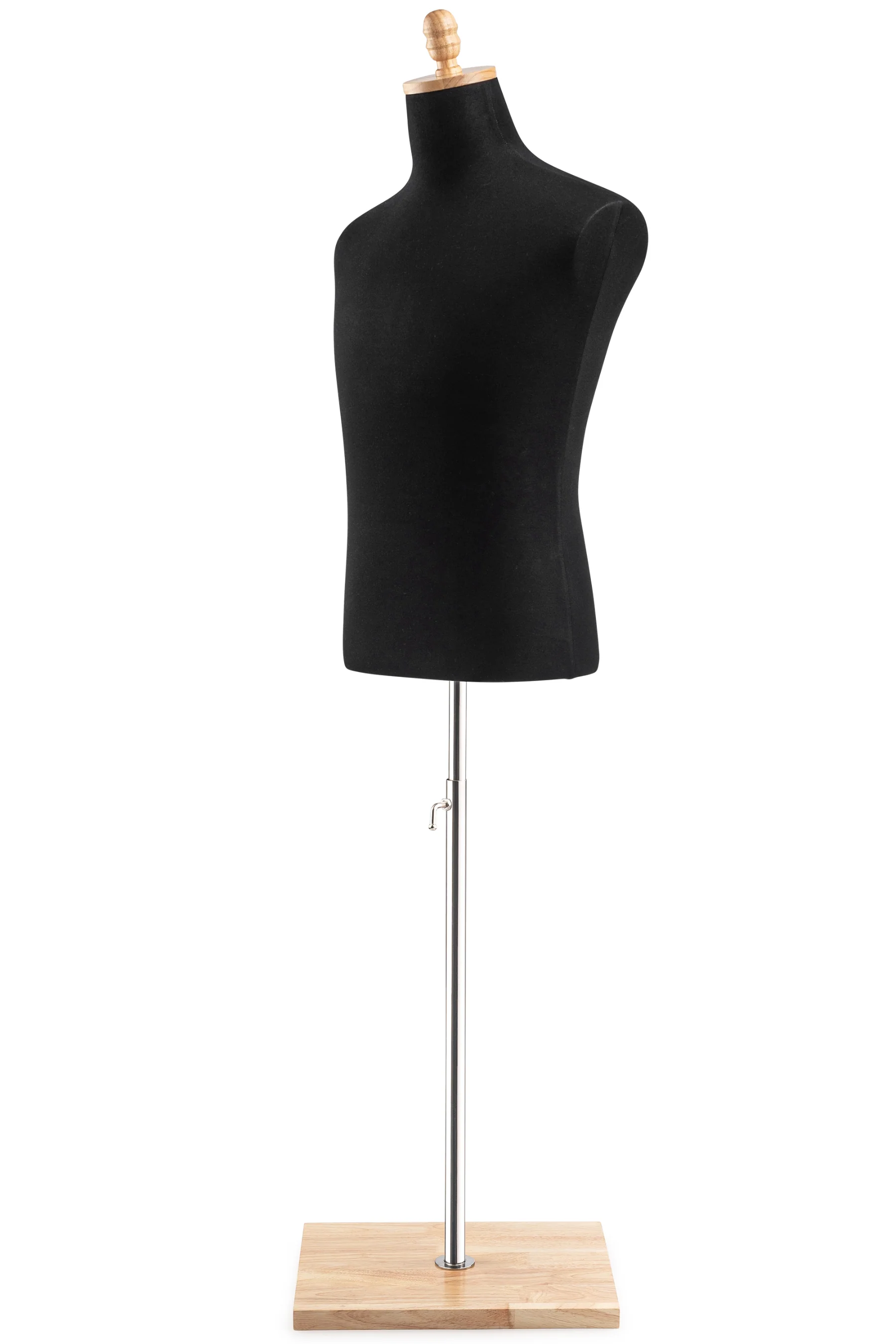 Male Display Dress Form on Wood Flat Base - Image 3