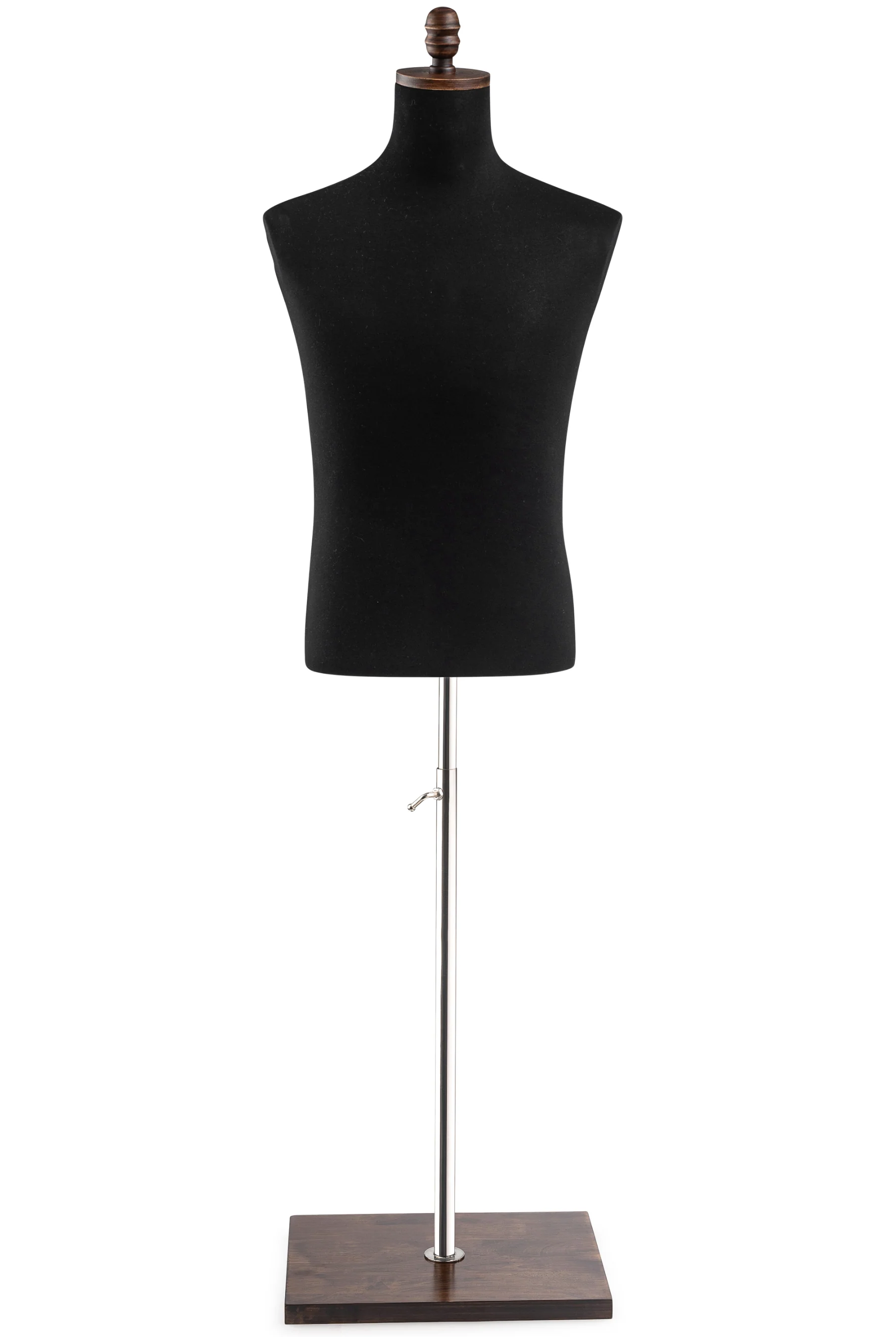 Male Display Dress Form on Wood Flat Base - Image 6