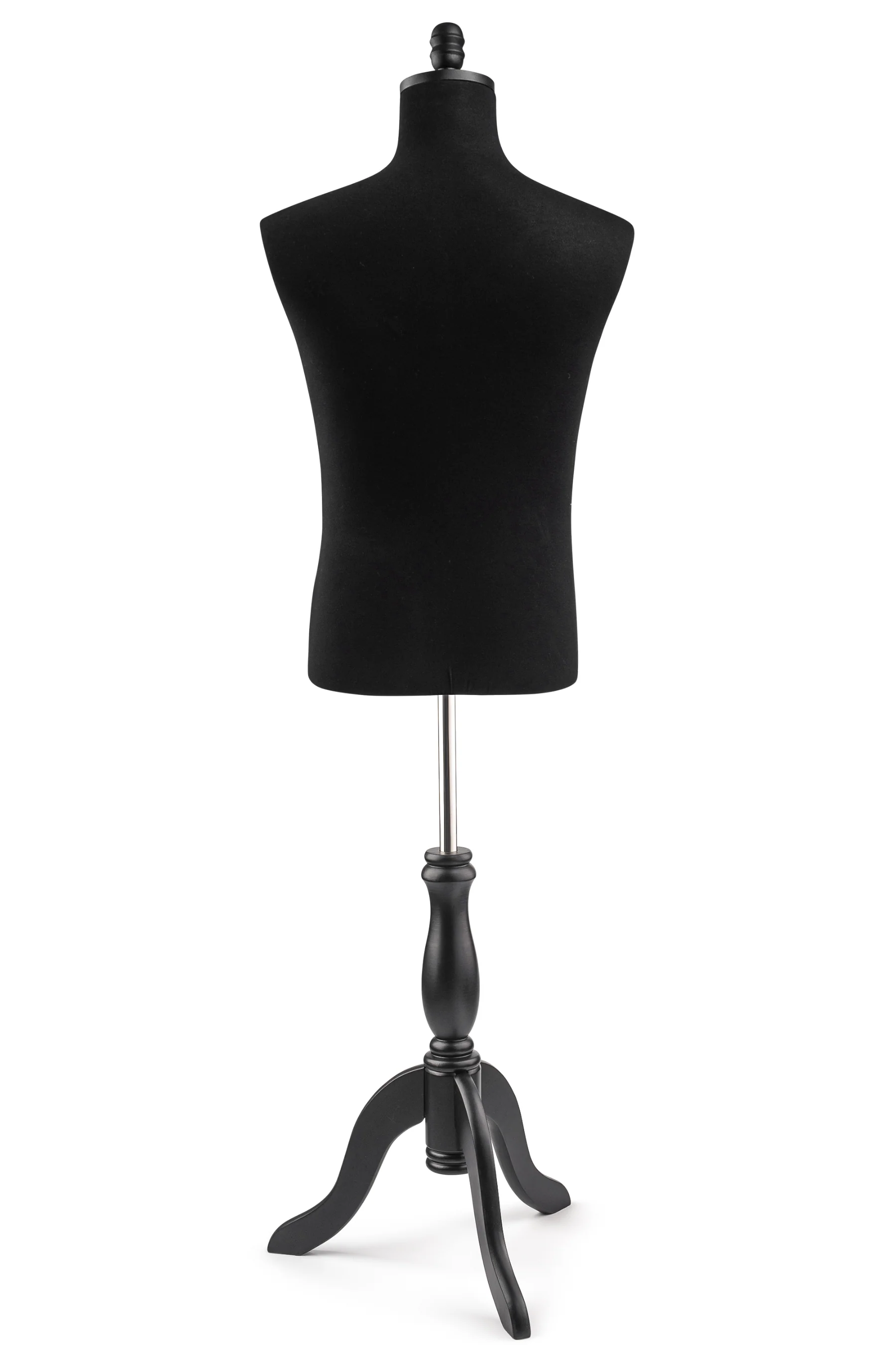 Male Display Dress Form on Wood Tripod Base - Image 10