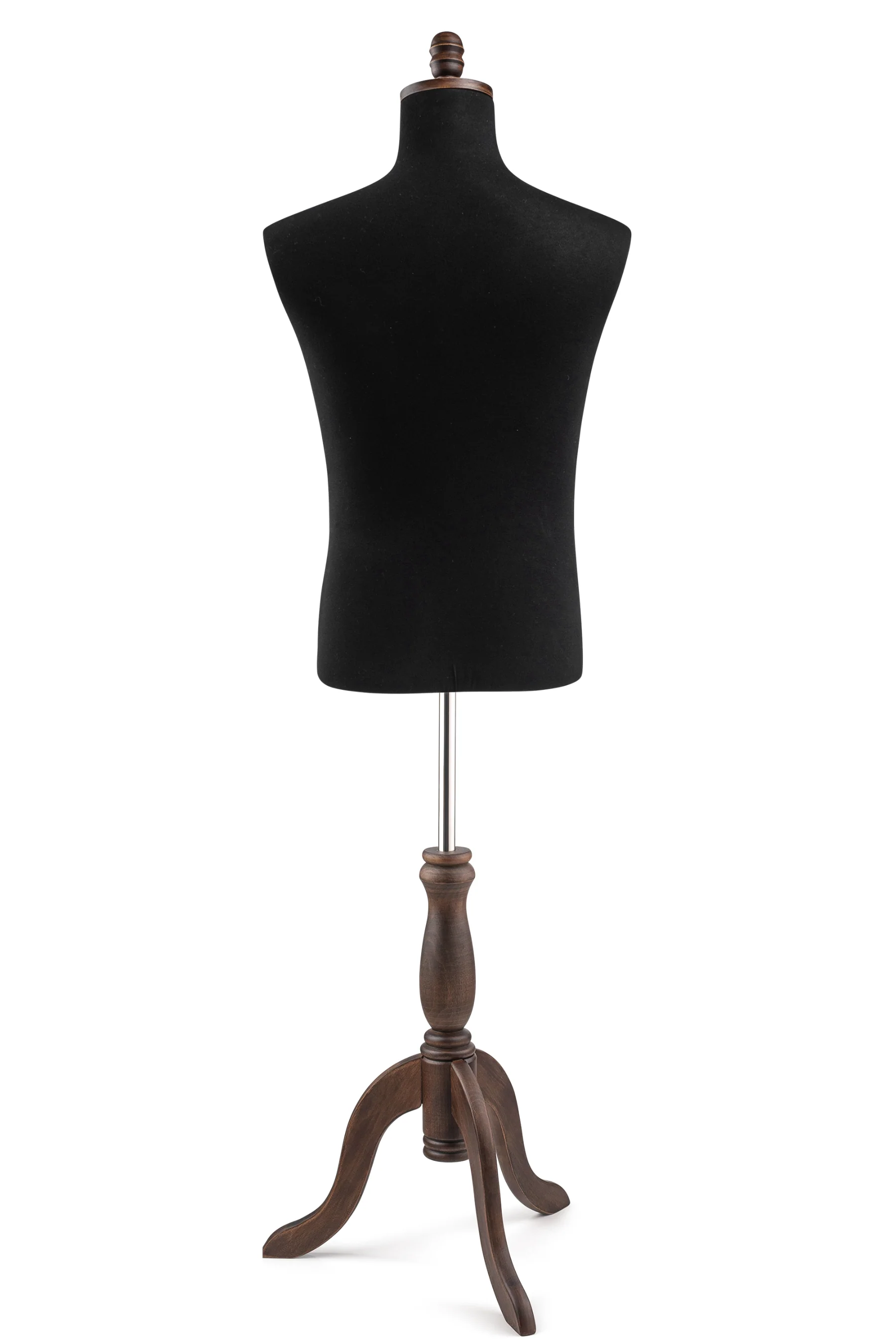 Male Display Dress Form on Wood Tripod Base - Image 15
