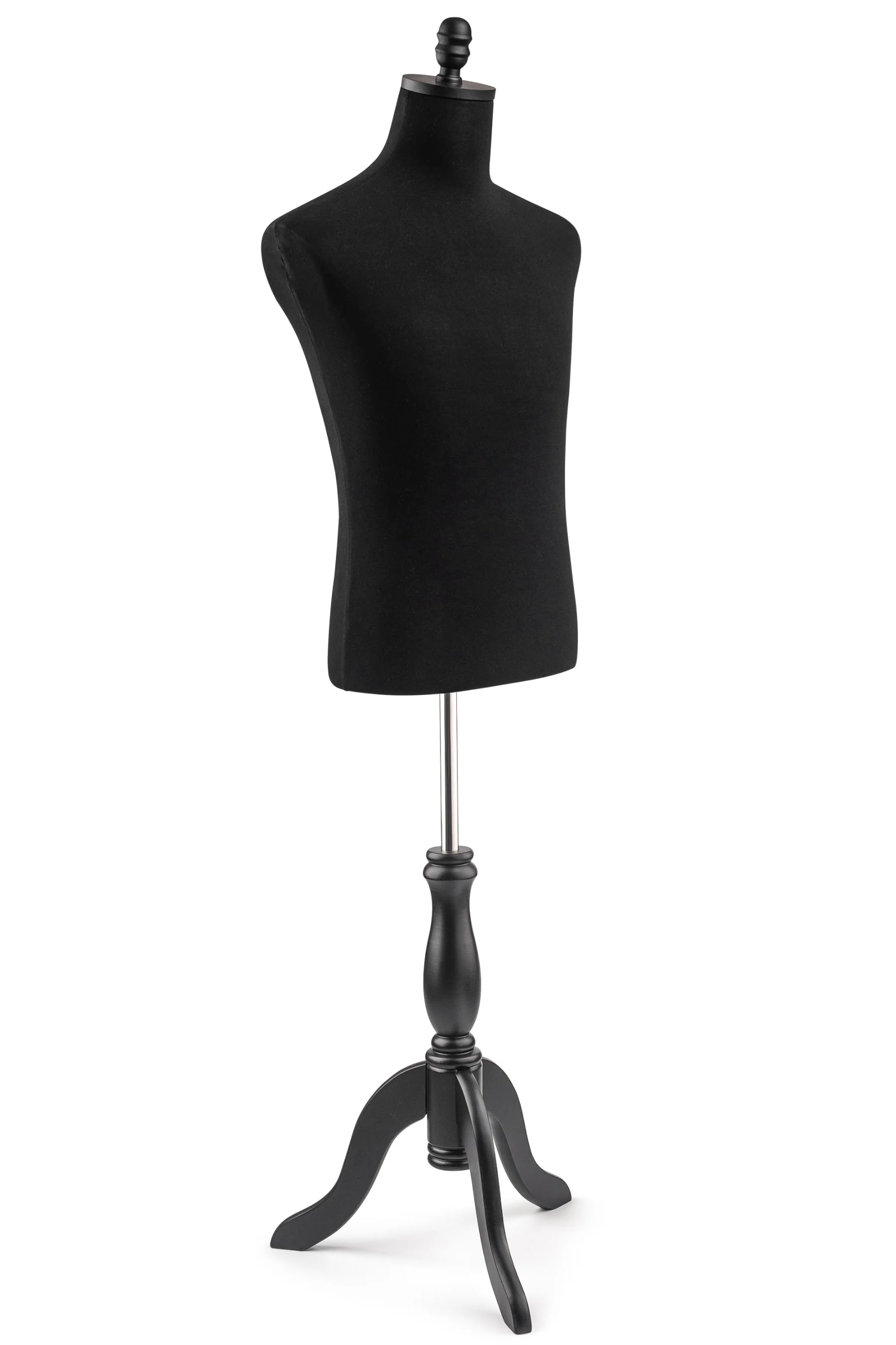 Male Display Dress Form on Wood Tripod Base - Image 7