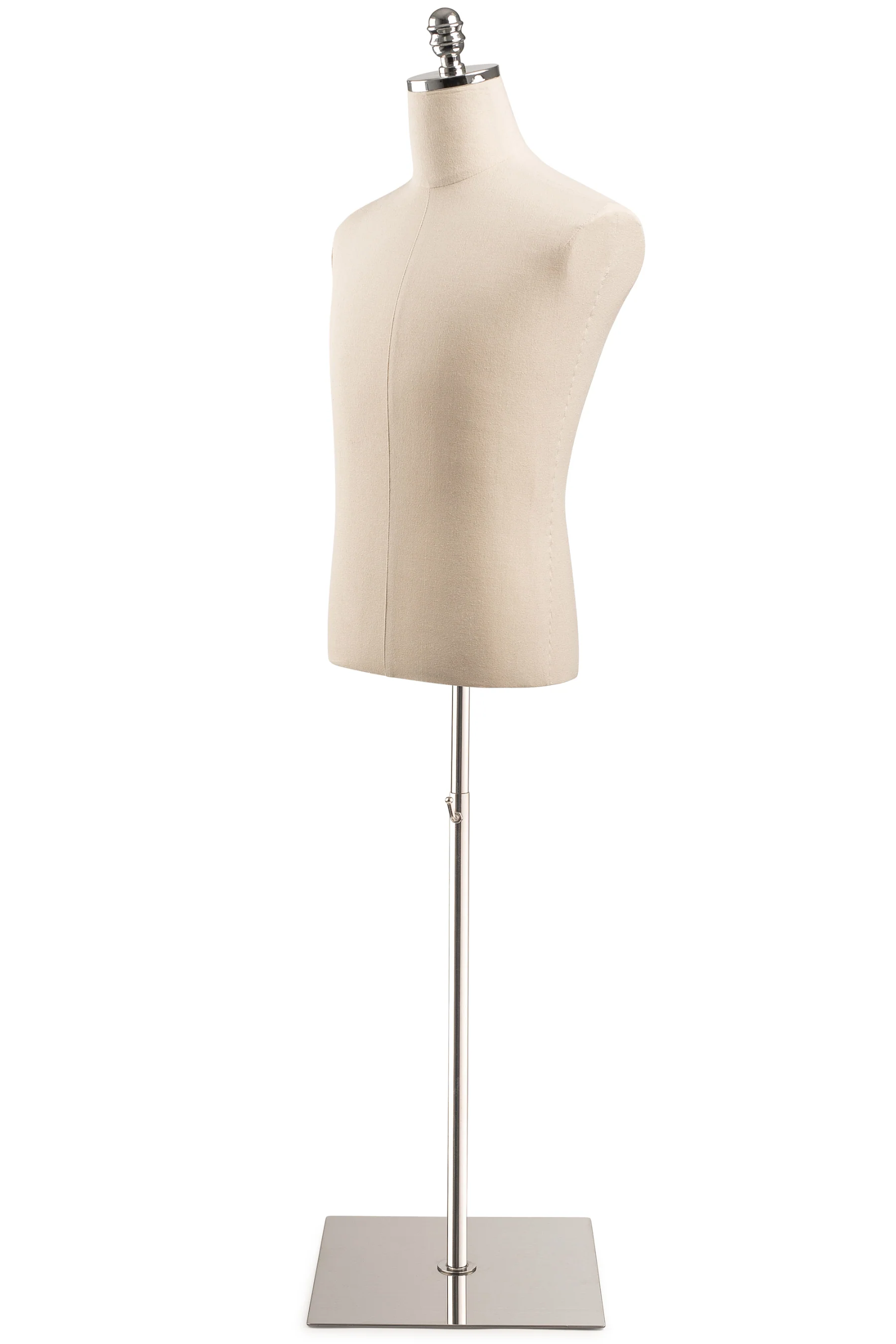 Male Display Dress Form on Metal Flat Base - Image 21