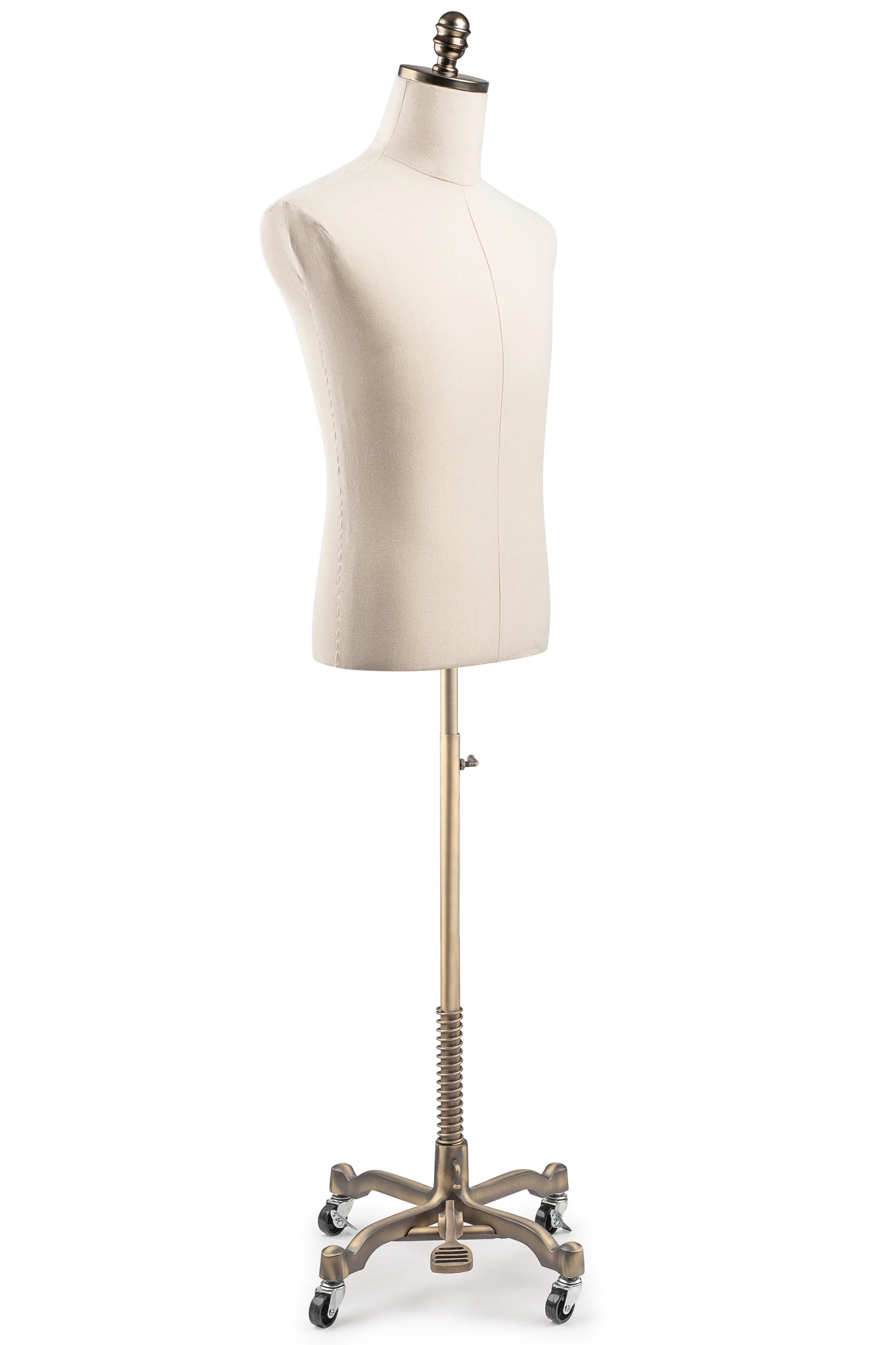 Male Display Dress Form on Metal Rolling Base - Image 12