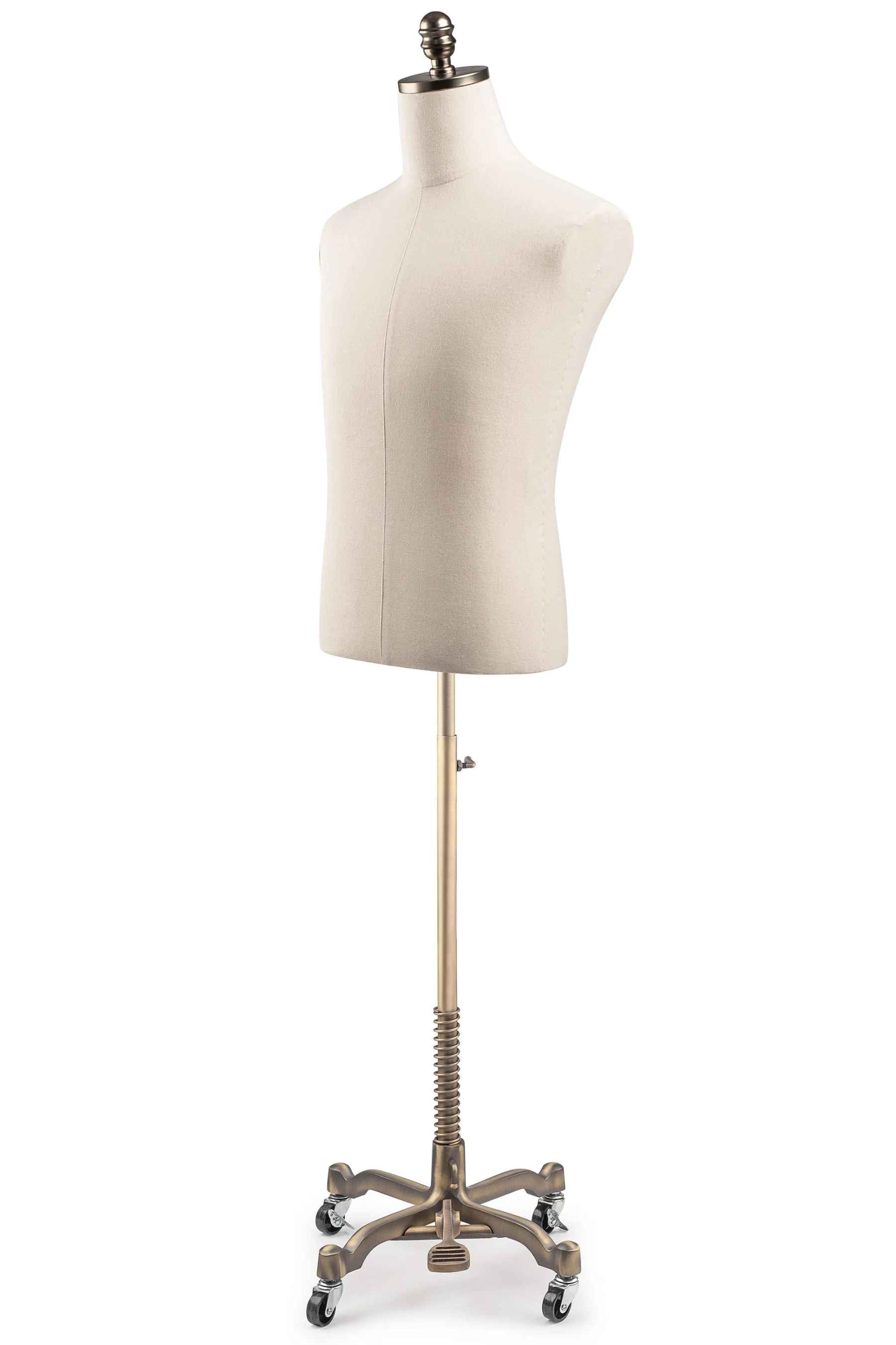 Male Display Dress Form on Metal Rolling Base - Image 13