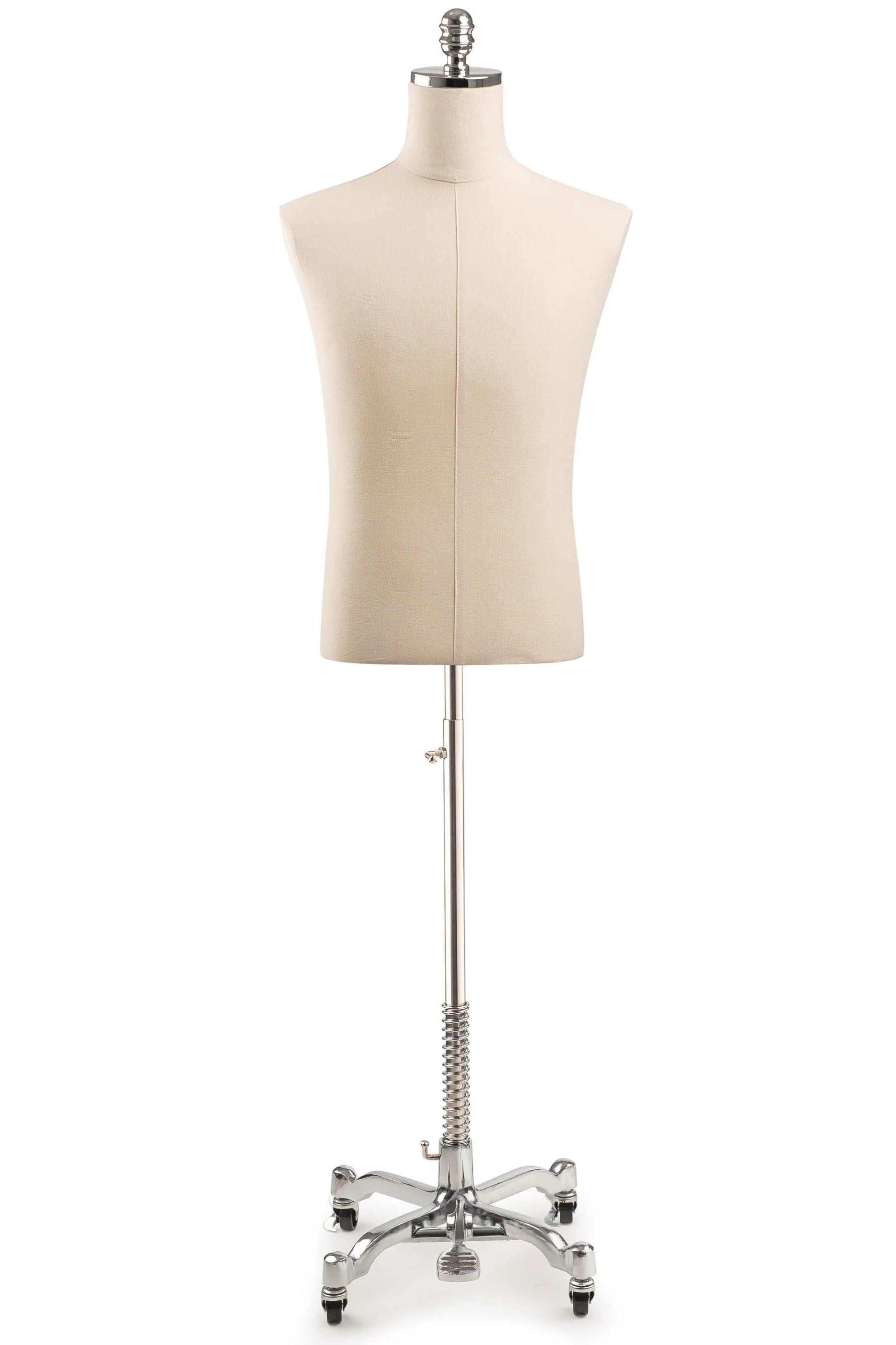 Male Display Dress Form on Metal Rolling Base - Image 19