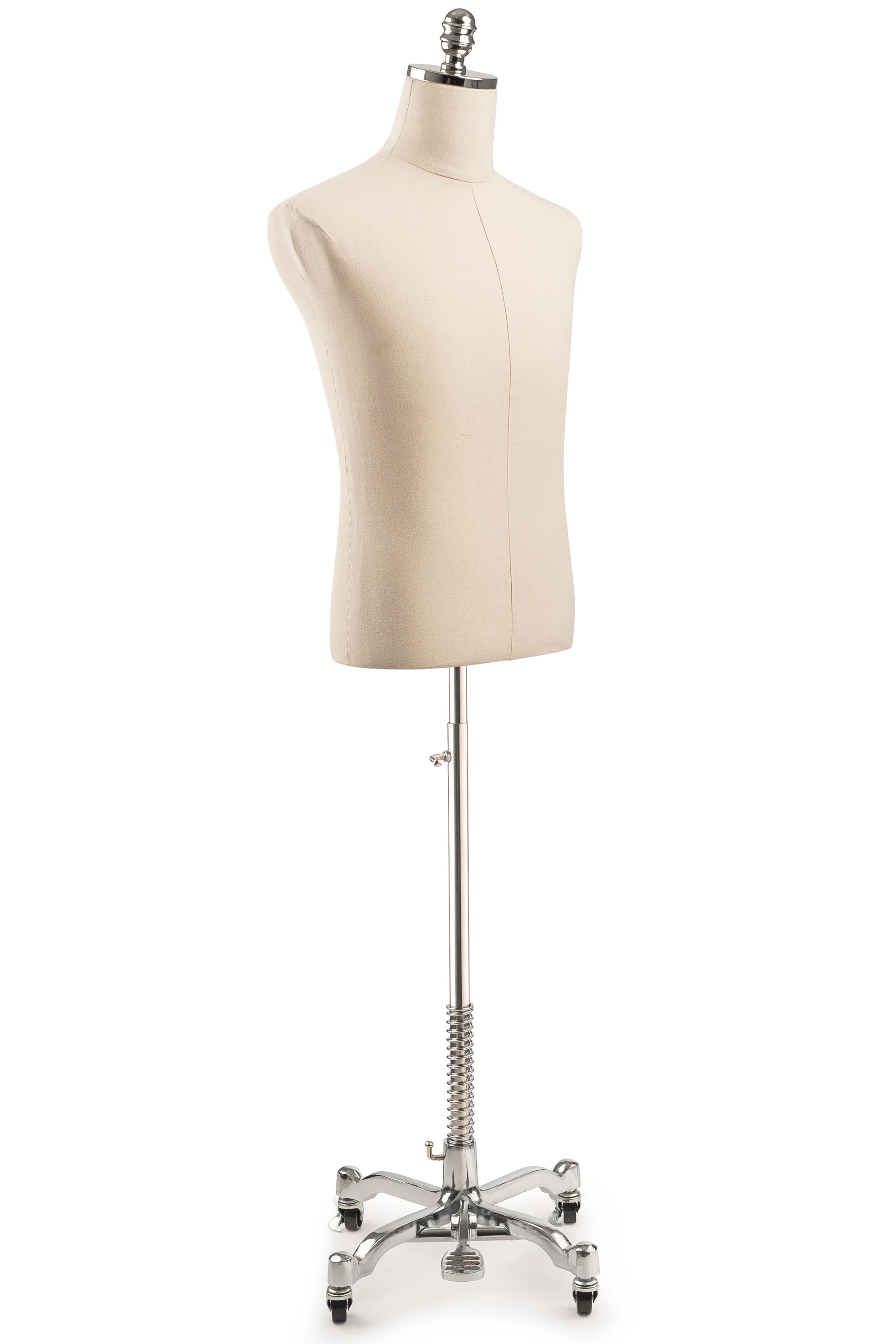 Male Display Dress Form on Metal Rolling Base - Image 20