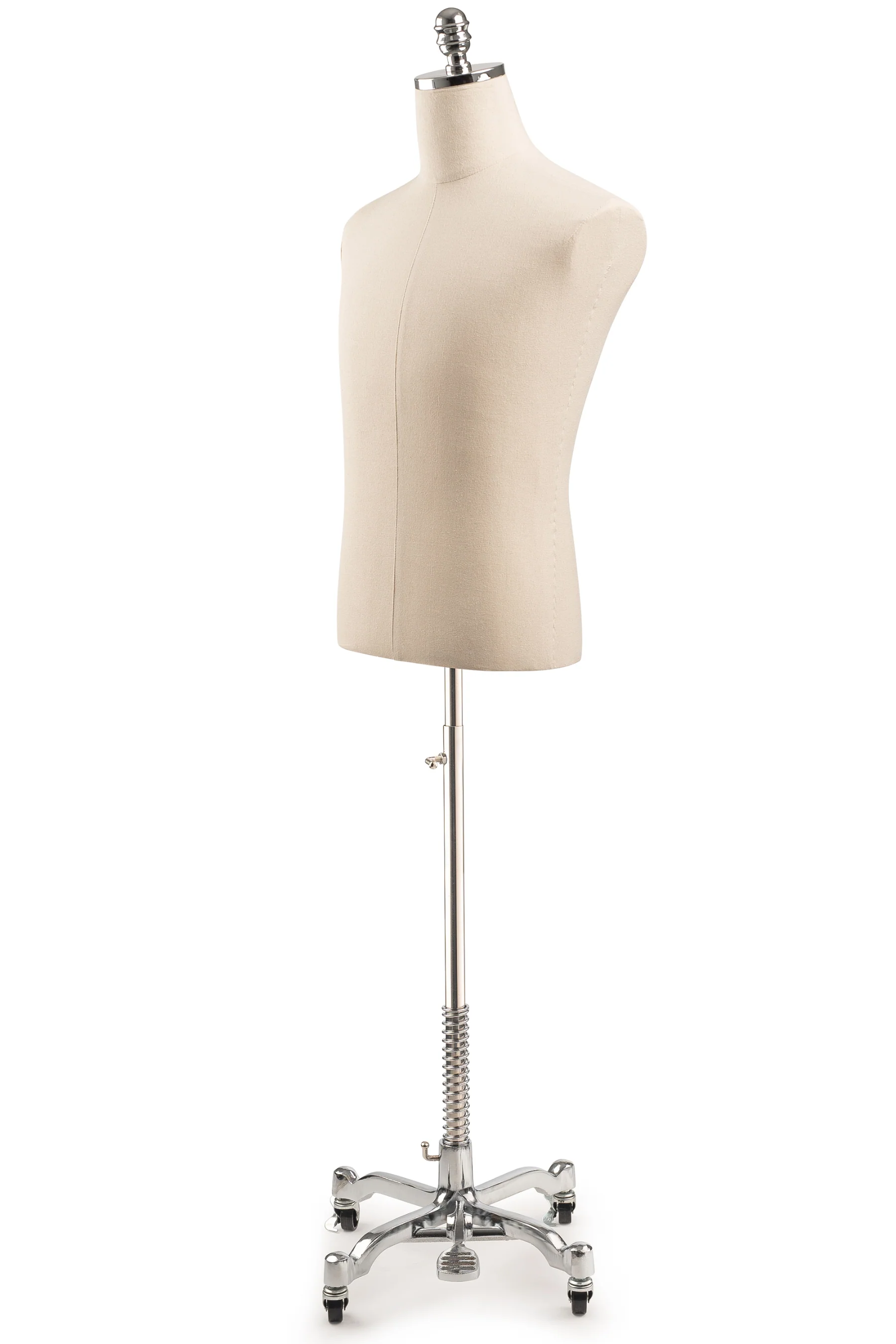 Male Display Dress Form on Metal Rolling Base - Image 21