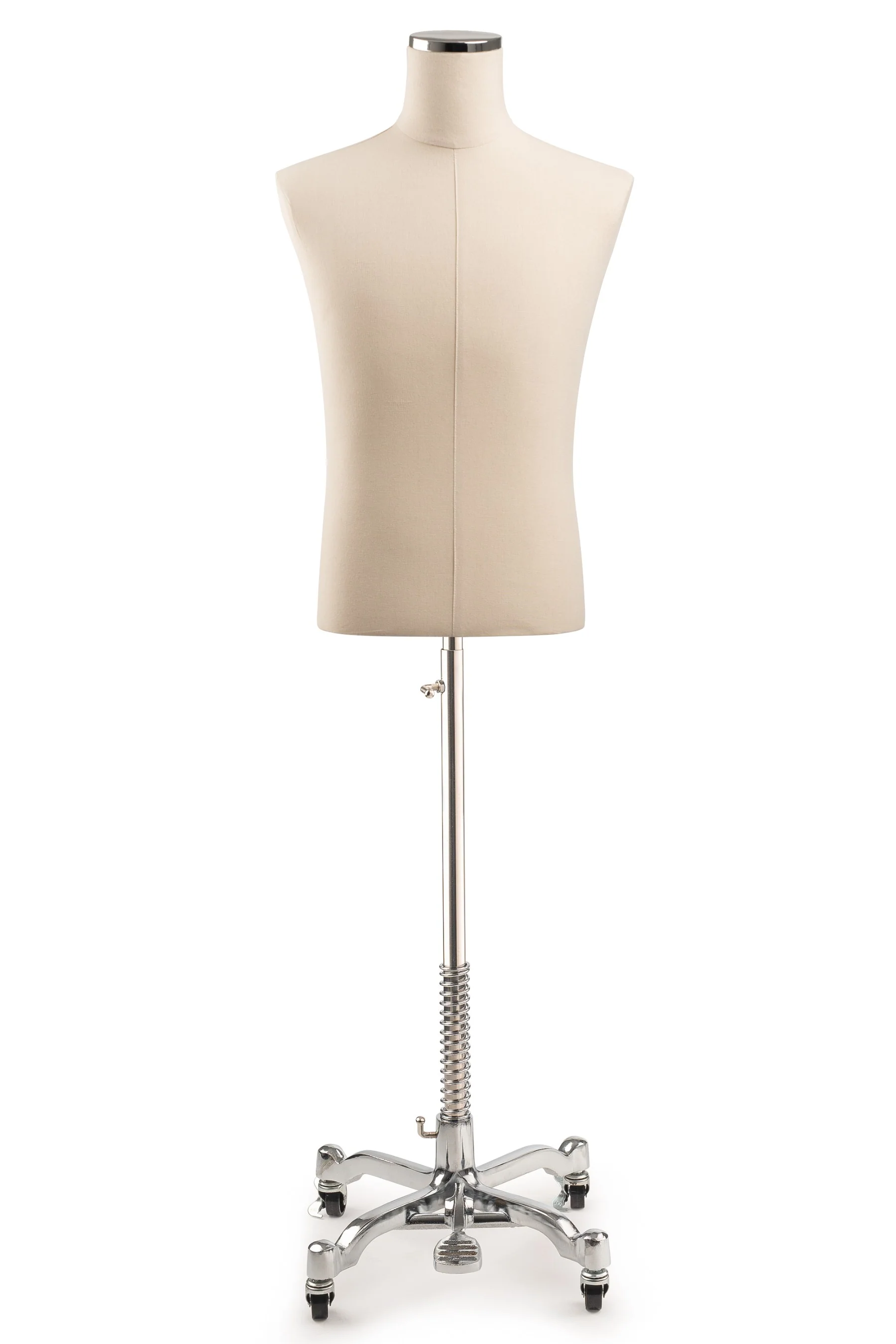 Male Display Dress Form on Metal Rolling Base - Image 24