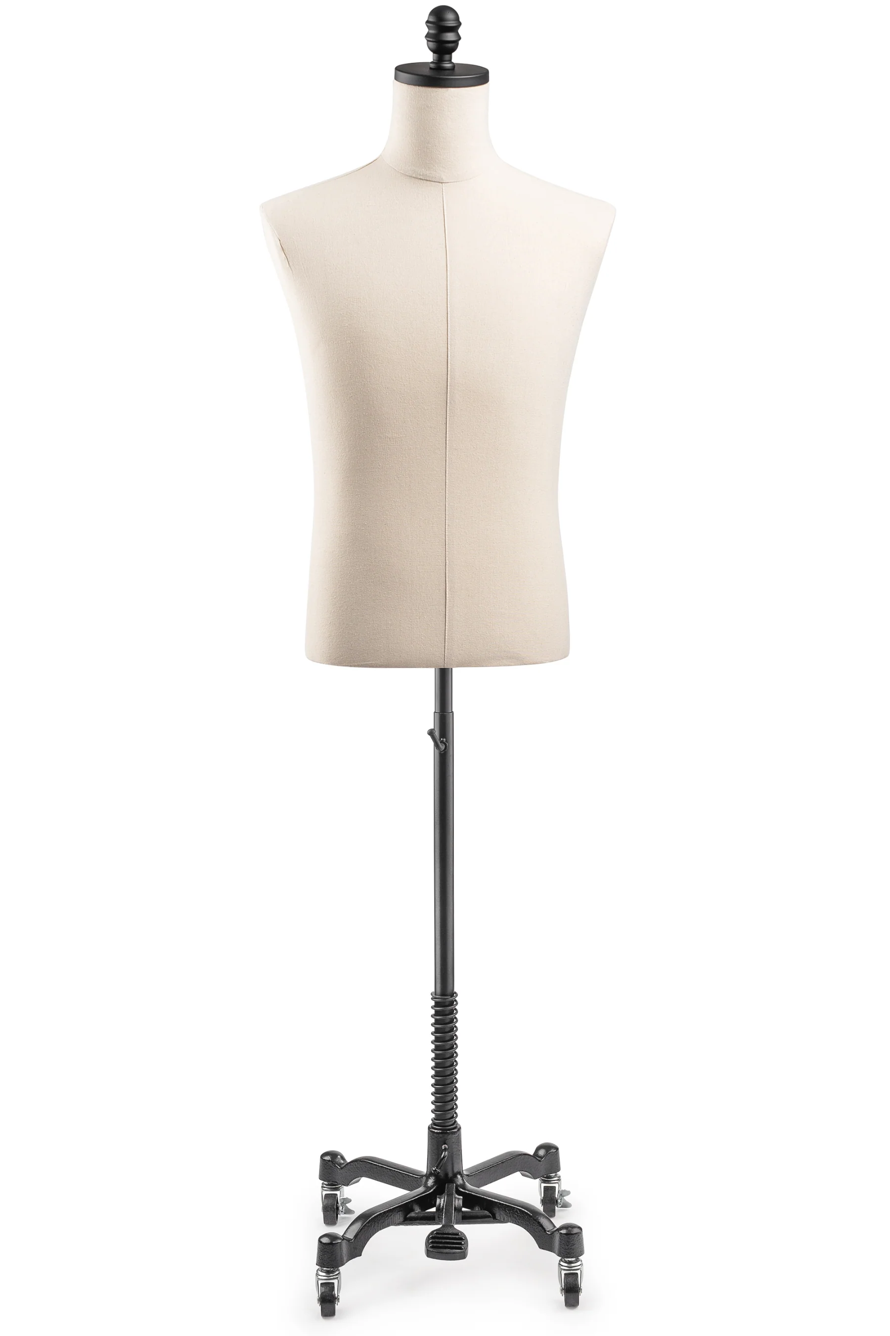 Male Display Dress Form on Metal Rolling Base - Image 3