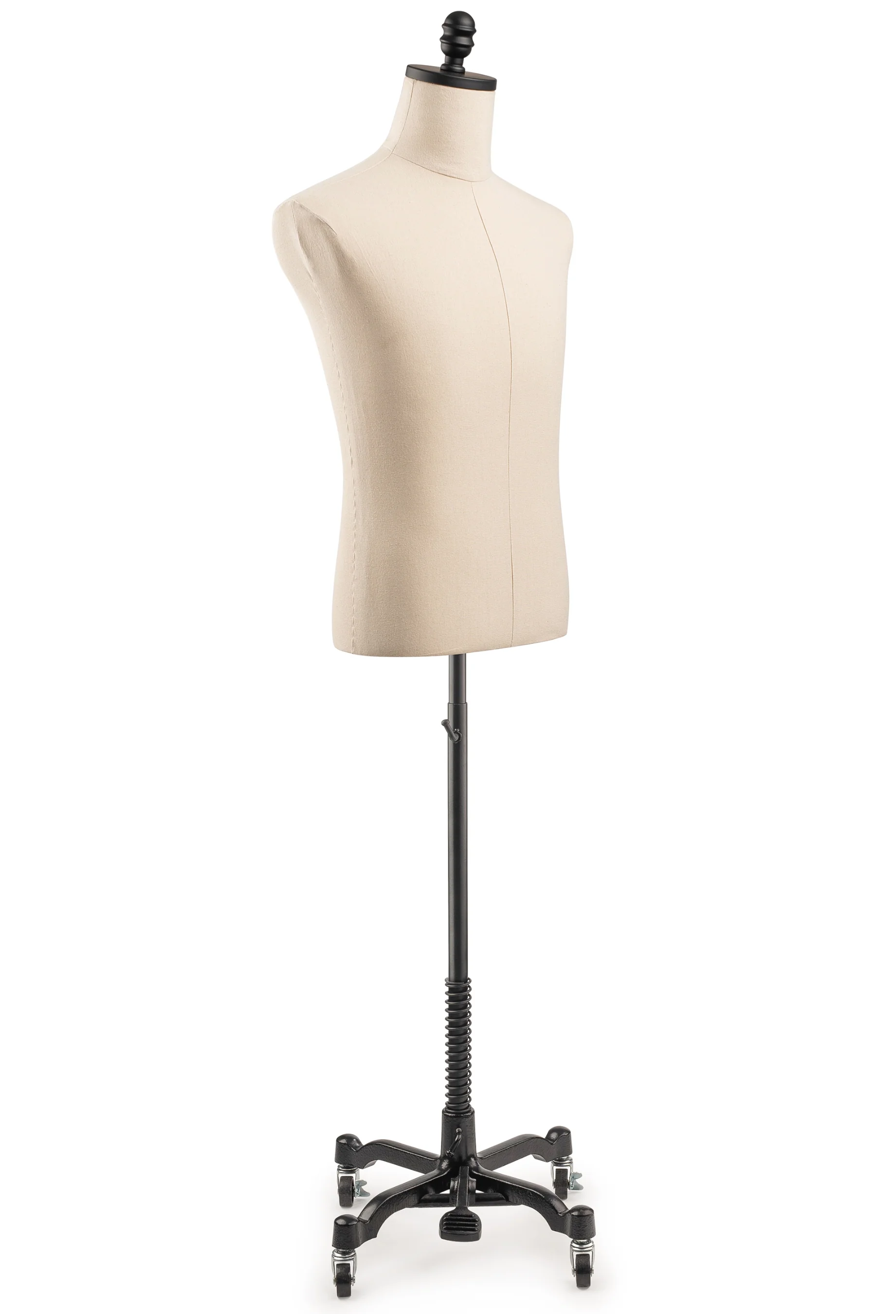 Male Display Dress Form on Metal Rolling Base - Image 4