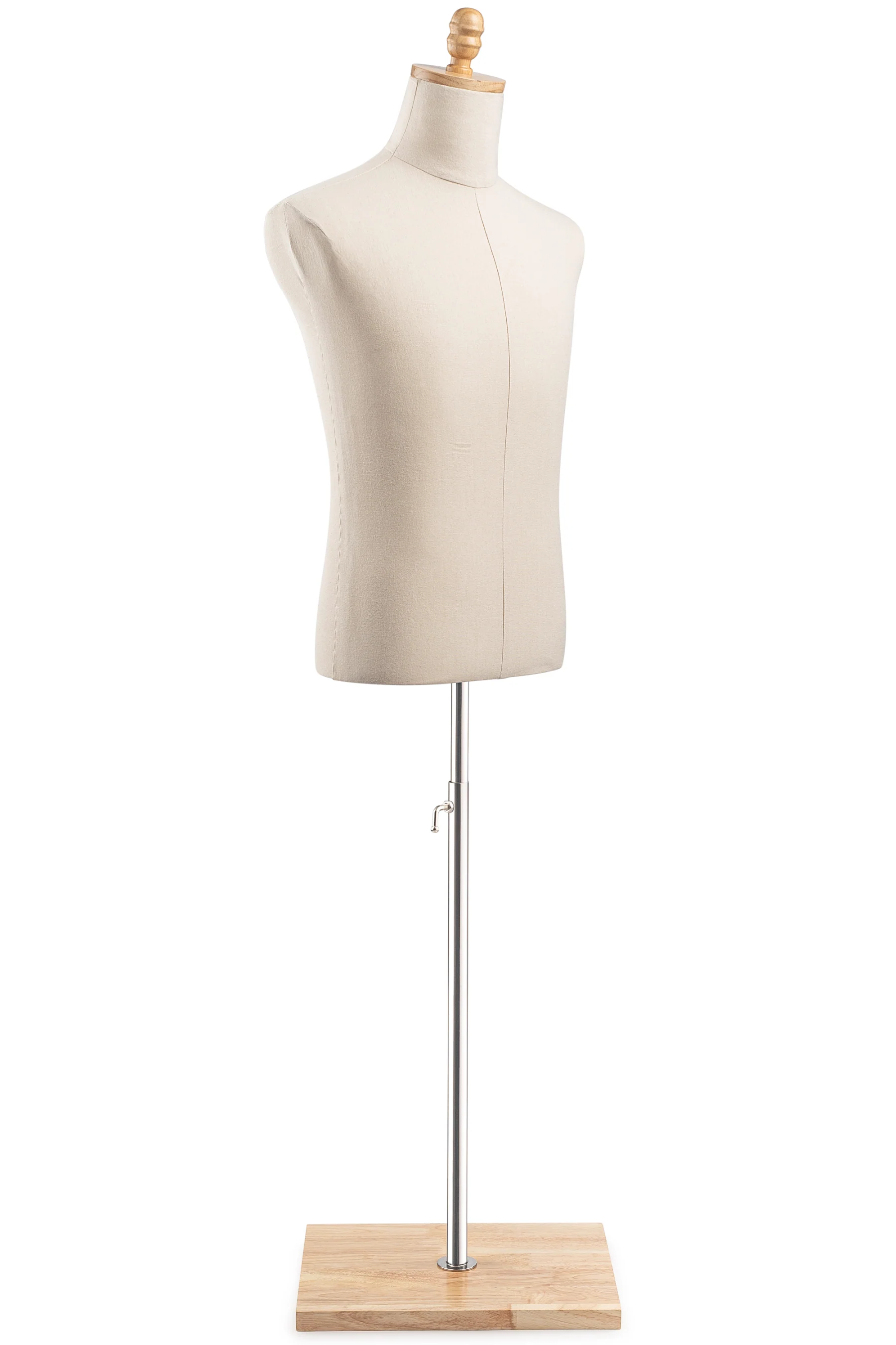 Male Display Dress Form on Wood Flat Base - Image 10
