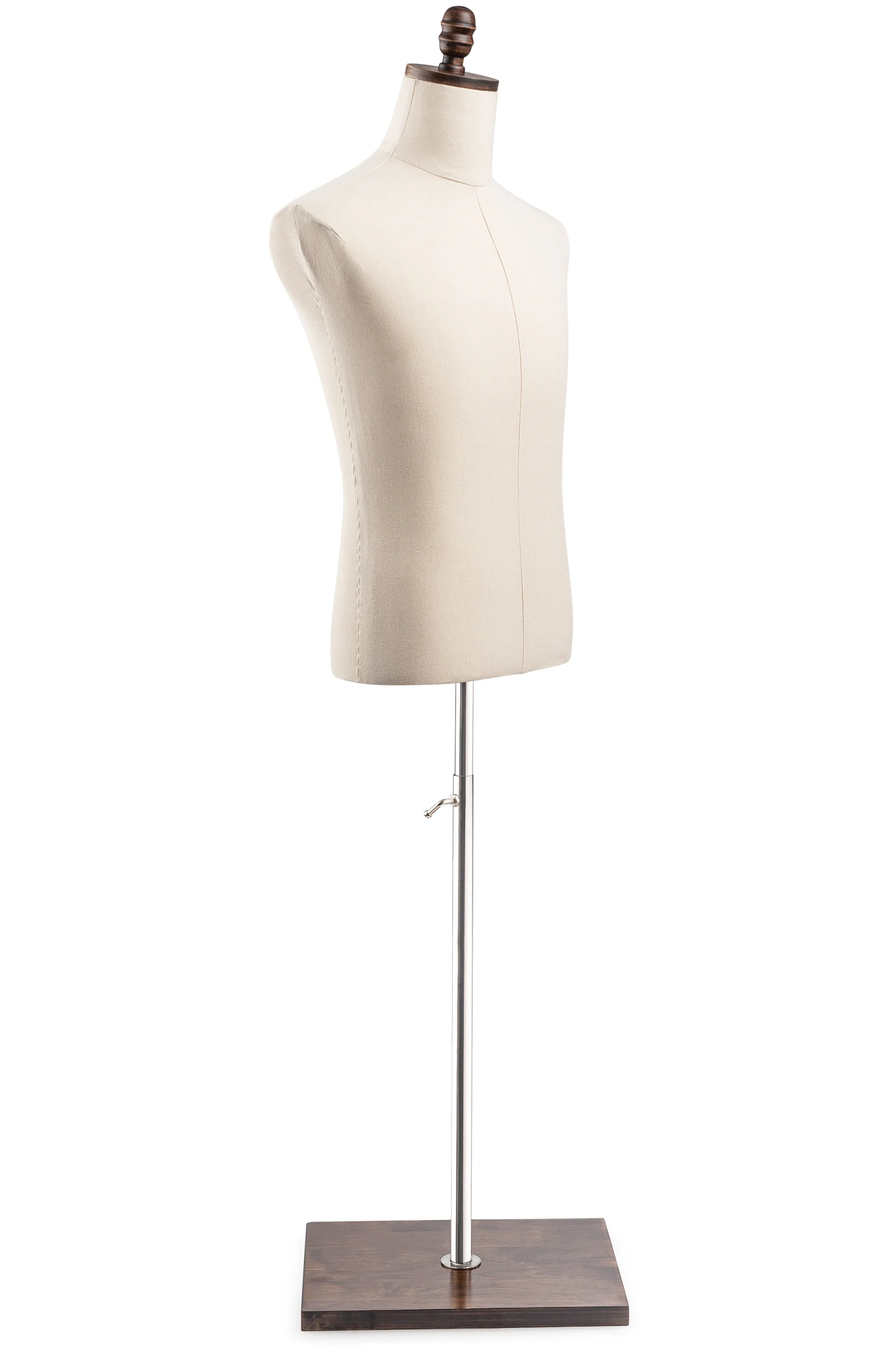 Male Display Dress Form on Wood Flat Base - Image 18