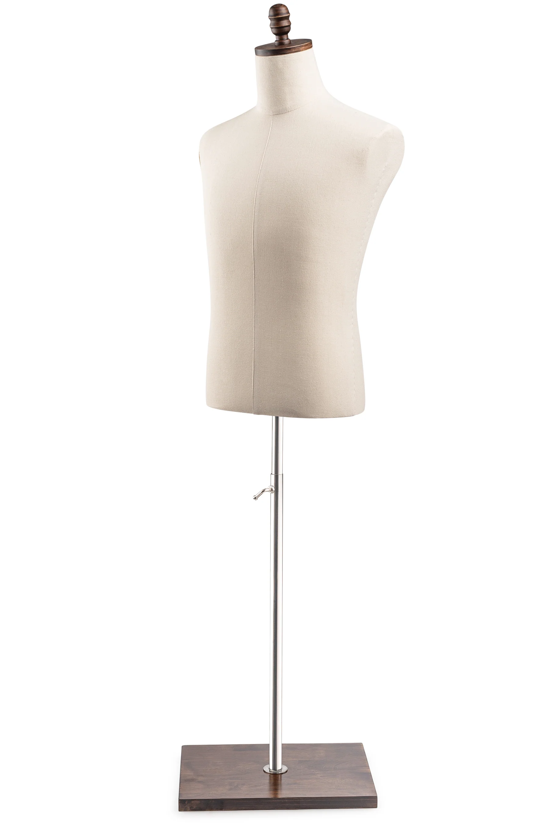 Male Display Dress Form on Wood Flat Base - Image 19