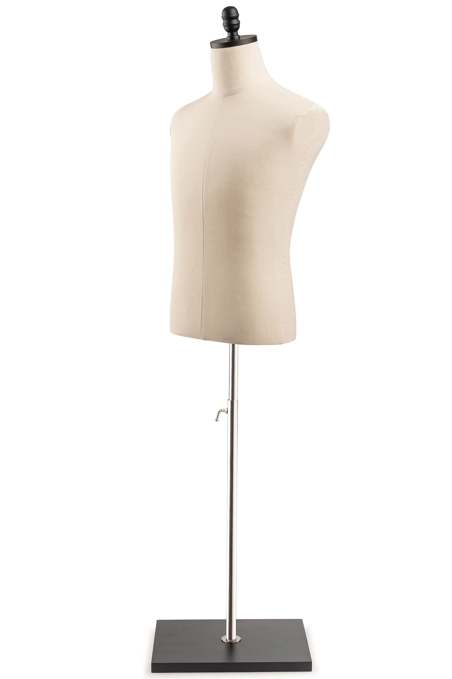 Male Display Dress Form on Wood Flat Base - Image 3