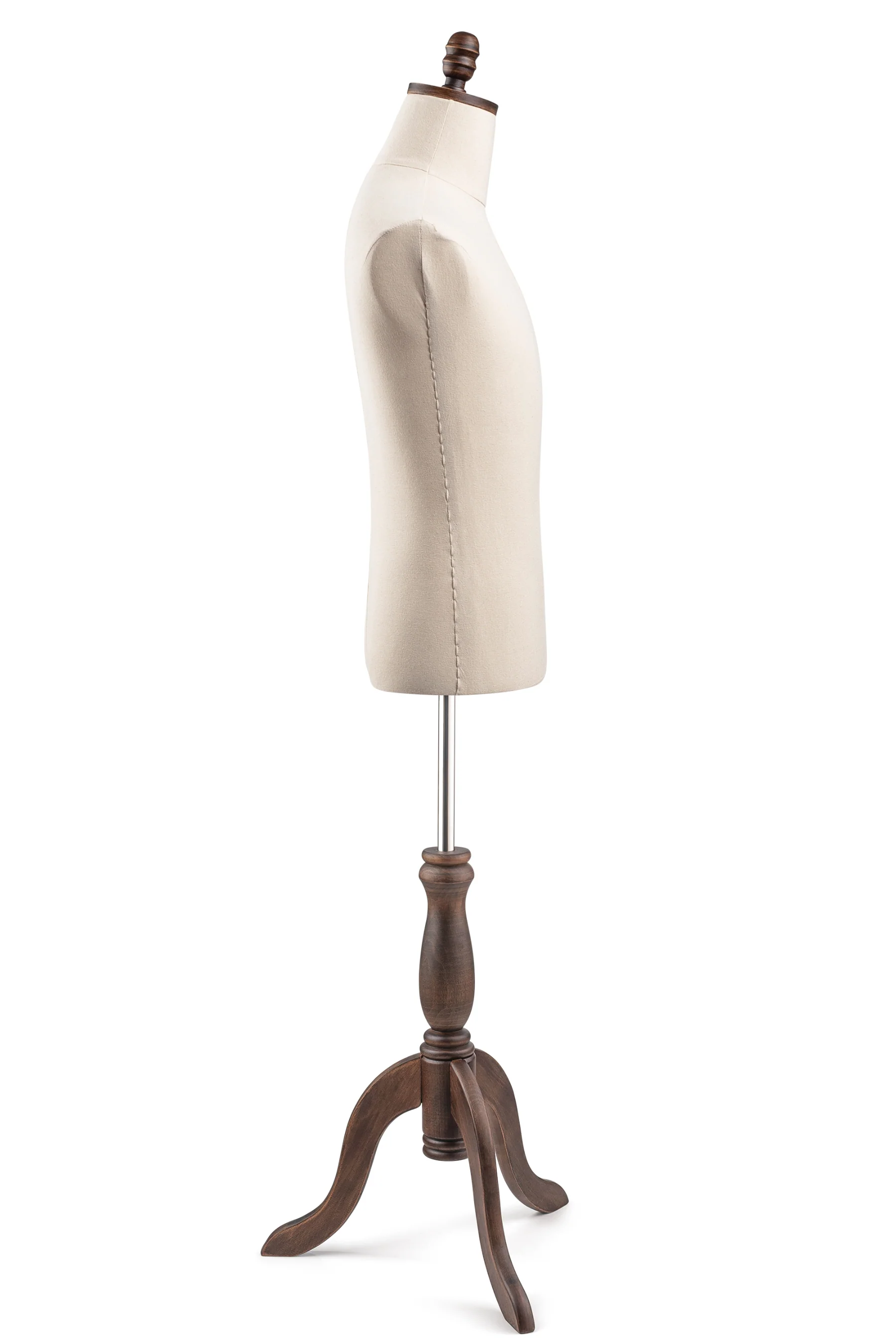 Male Display Dress Form on Wood Tripod Base - Image 11