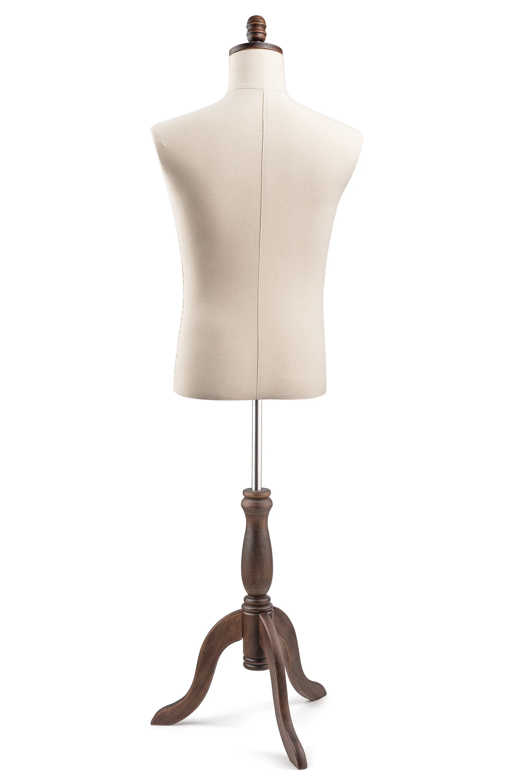 Male Display Dress Form on Wood Tripod Base - Image 12