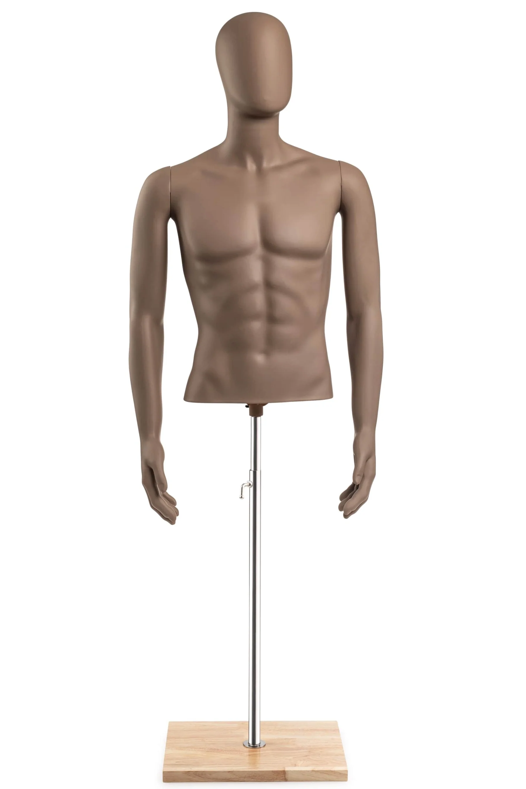 Male Egghead Torso Mannequin with Removable Arms - Image 127