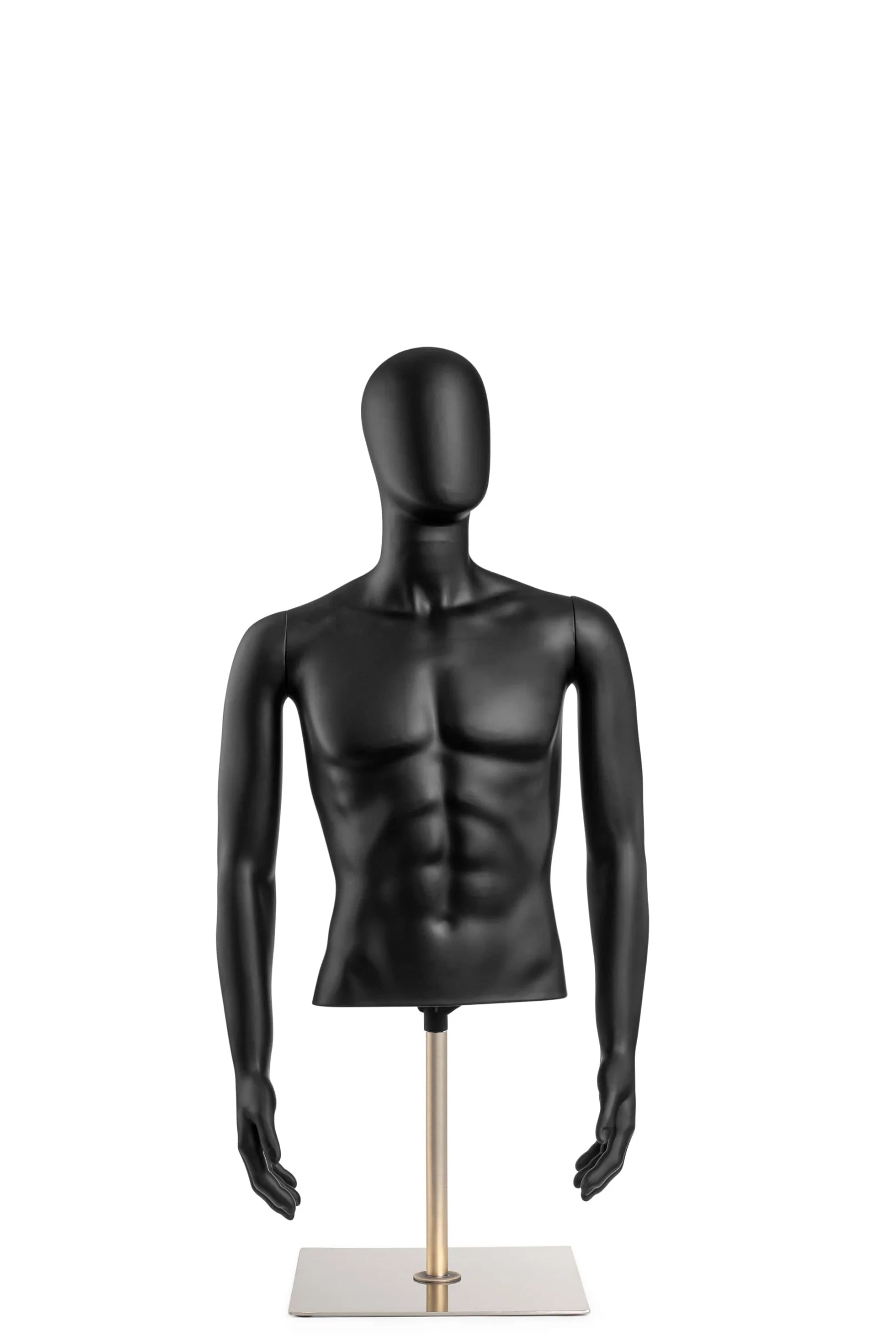 Male Egghead Torso Mannequin with Removable Arms - Image 13