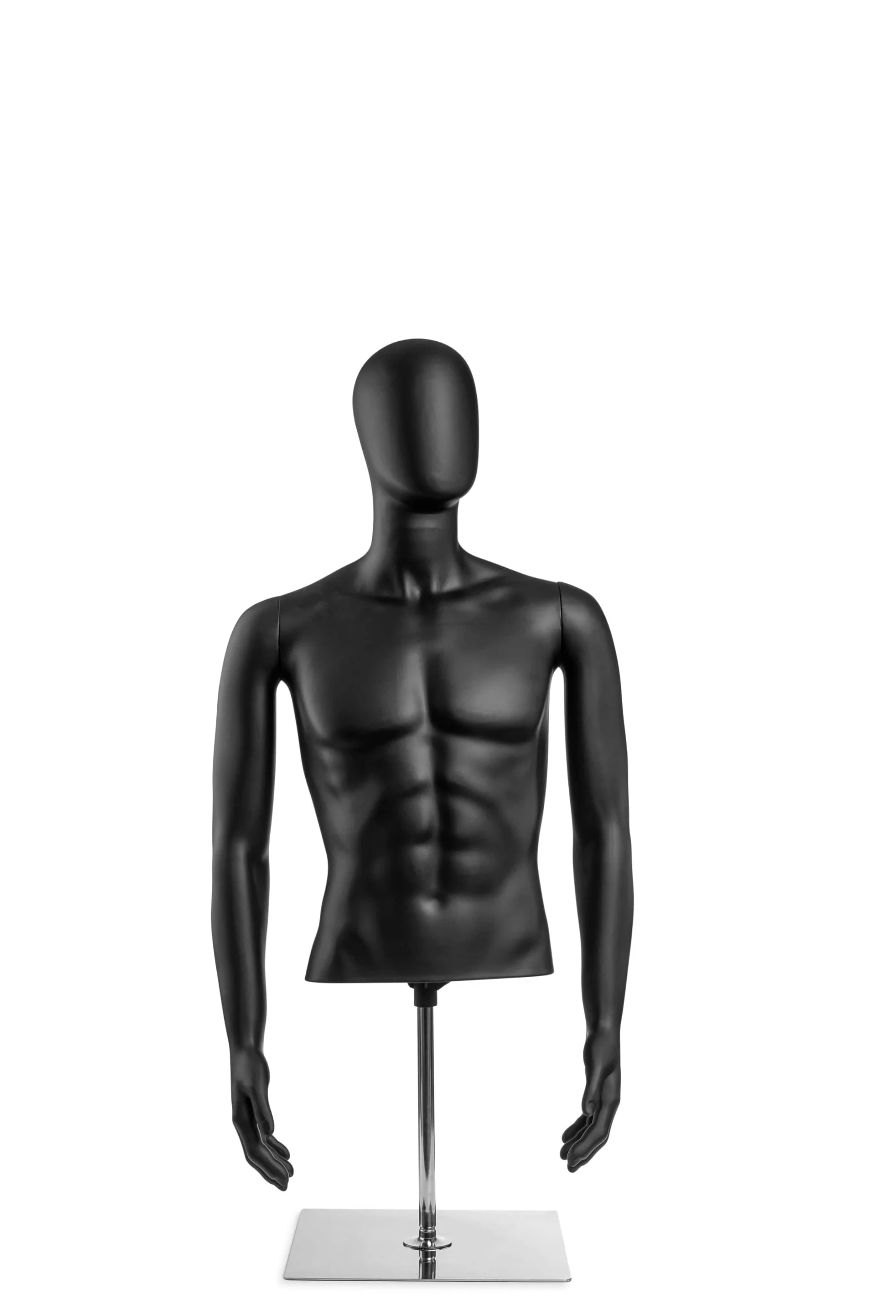 Male Egghead Torso Mannequin with Removable Arms - Image 15