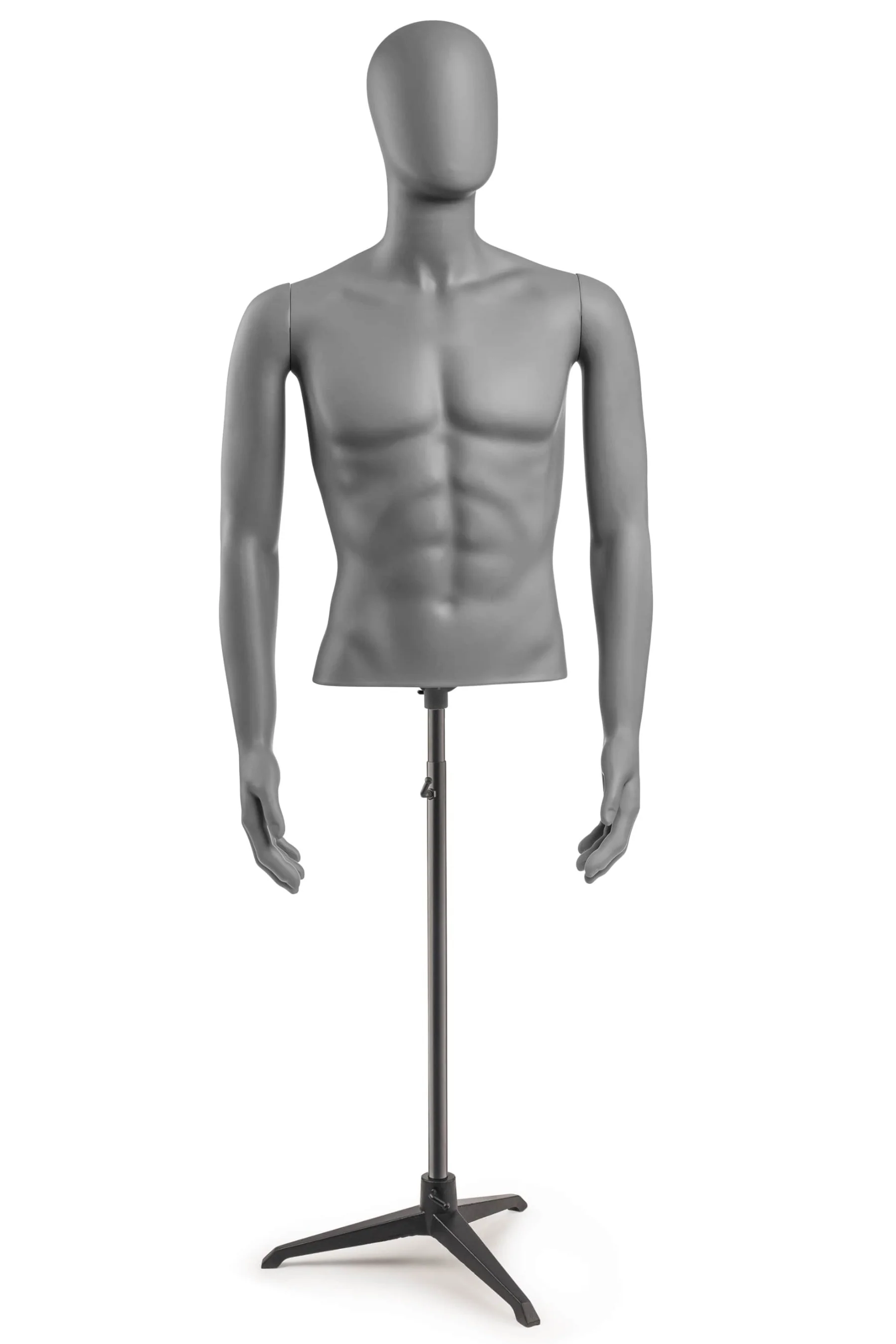 Male Egghead Torso Mannequin with Removable Arms - Image 160