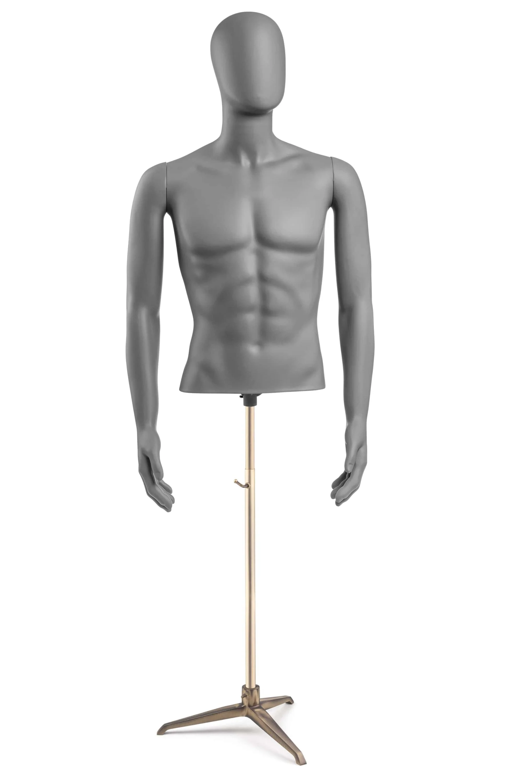 Male Egghead Torso Mannequin with Removable Arms - Image 164